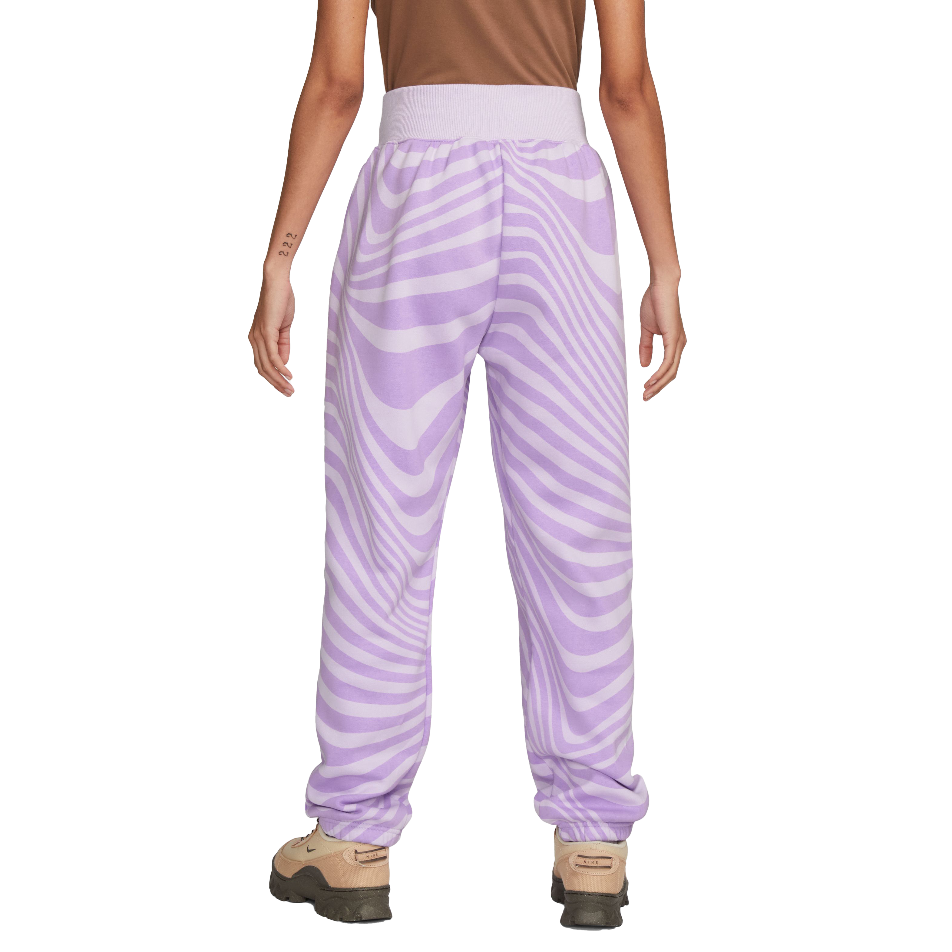 Nike Women's Sportswear Gel Phoenix Fleece High-Waisted Pants-Purple - PURPLE Thumbnail View 2