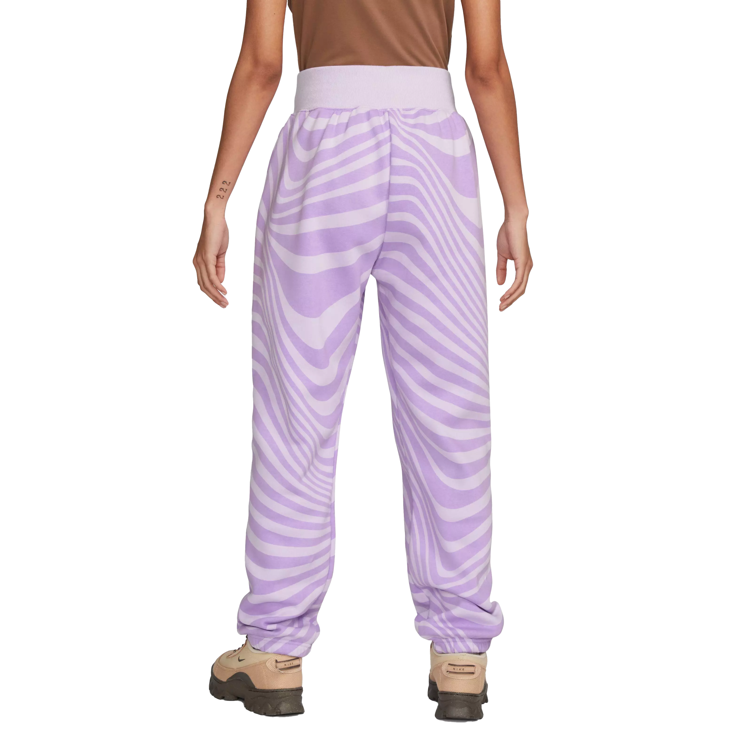 Nike Women's Sportswear Gel Phoenix Fleece High-Waisted Pants-Purple - PURPLE