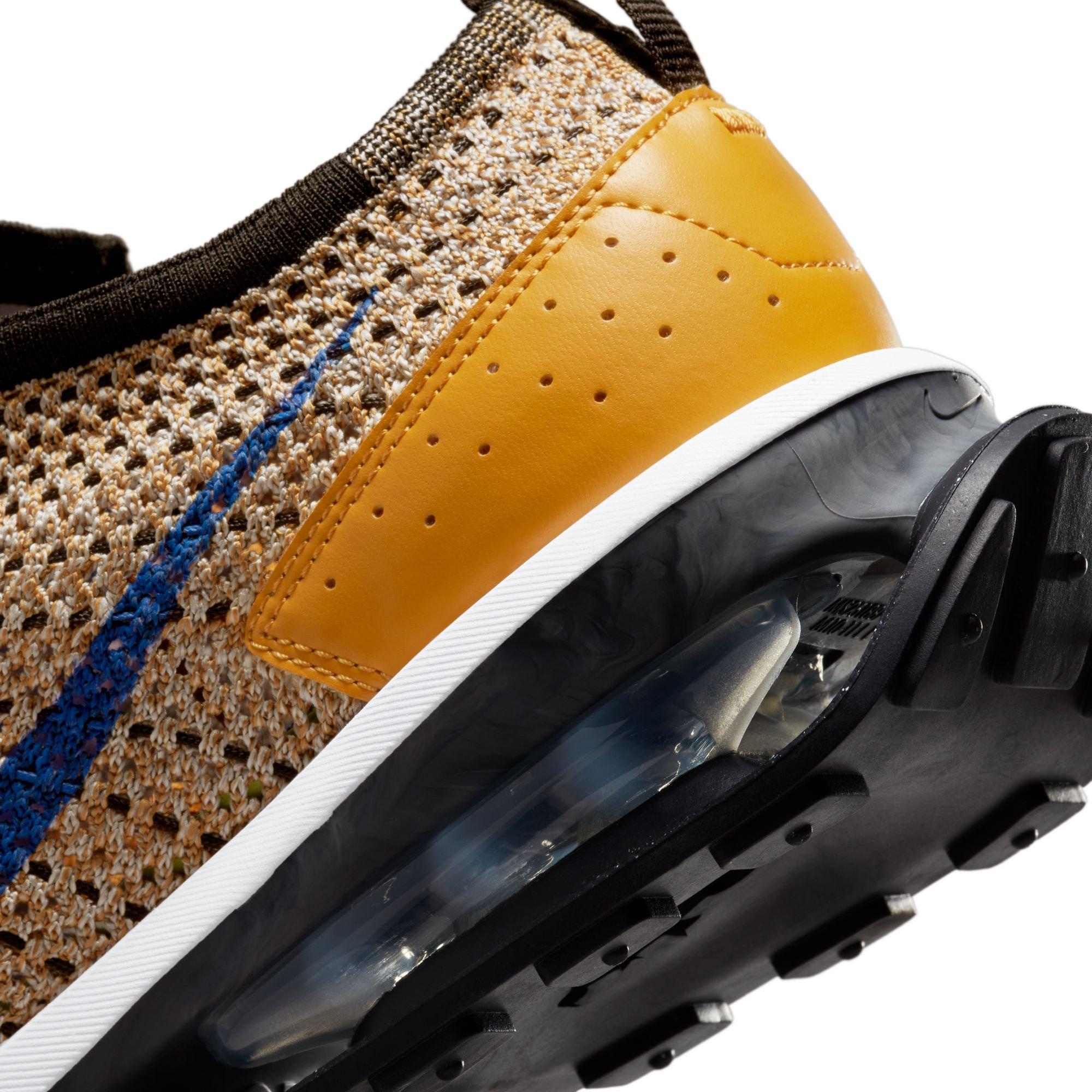 Nike Air Max Flyknit Racer Elemental Gold/Hyper Royal/Gold Suede Men's  Shoe - Hibbett