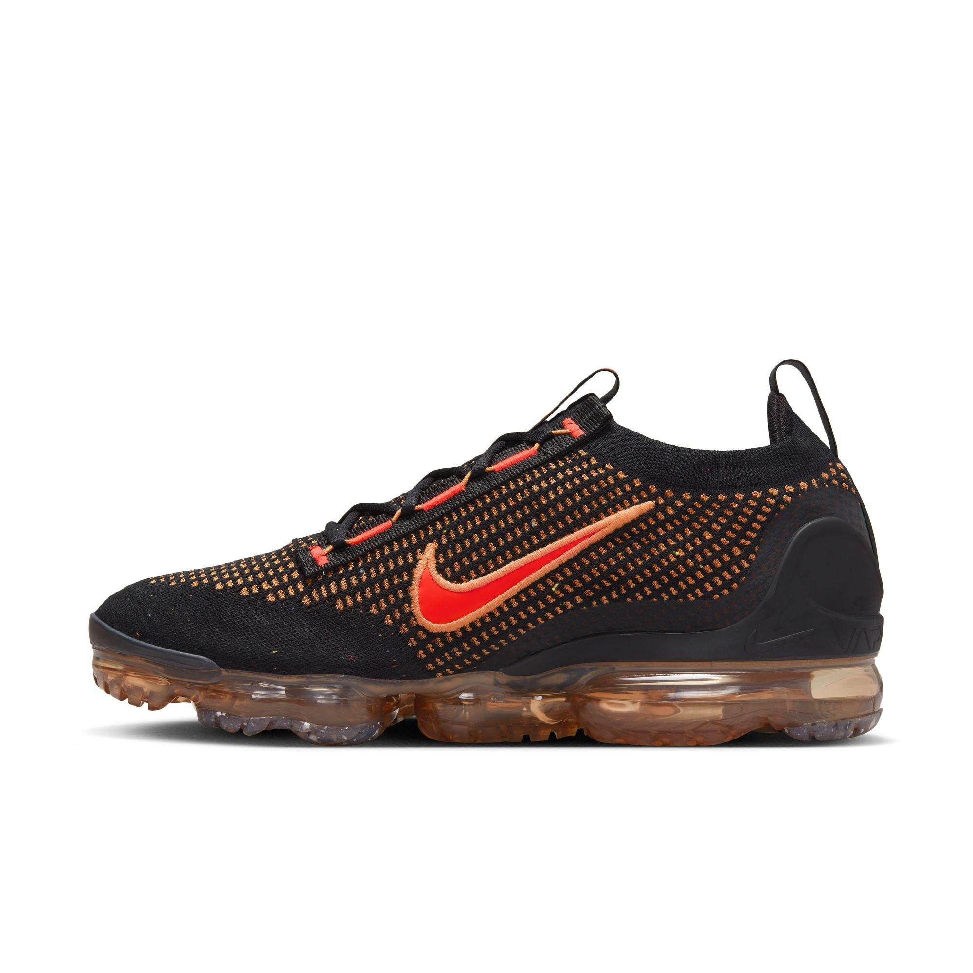 Voorschrift Ampère inval Nike Vapormax 2021 FK "Black/Bright Crimson/Orange Trance" Men's Shoe