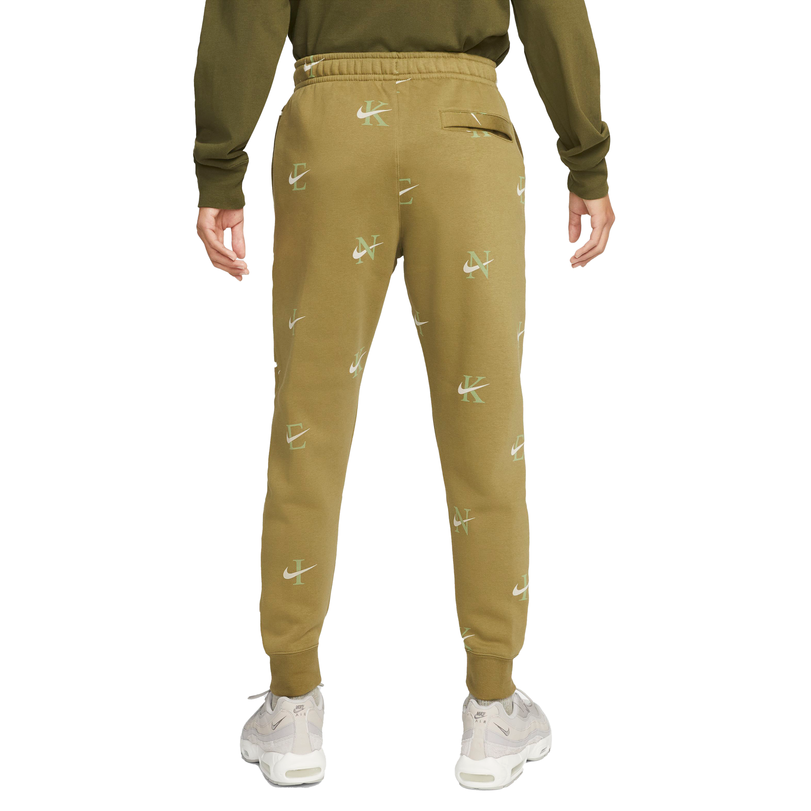Nike olive green hot sale track pants