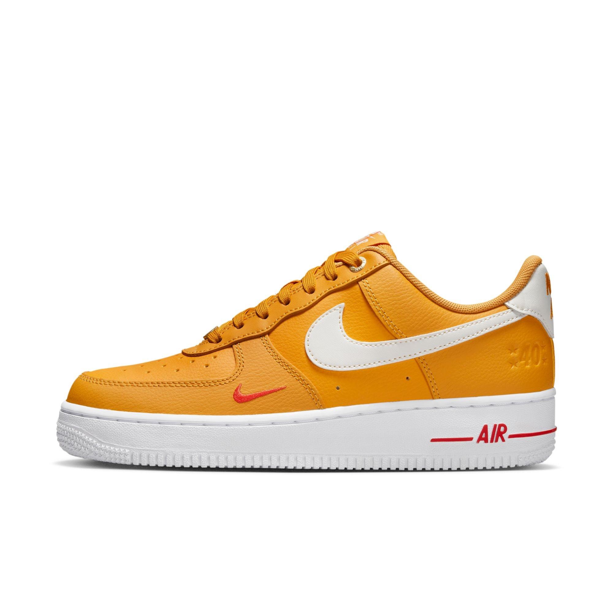 Nike Air Force 1 '07 SE White/Safety Orange/Sail/Green Glow Women's Shoe  - Hibbett