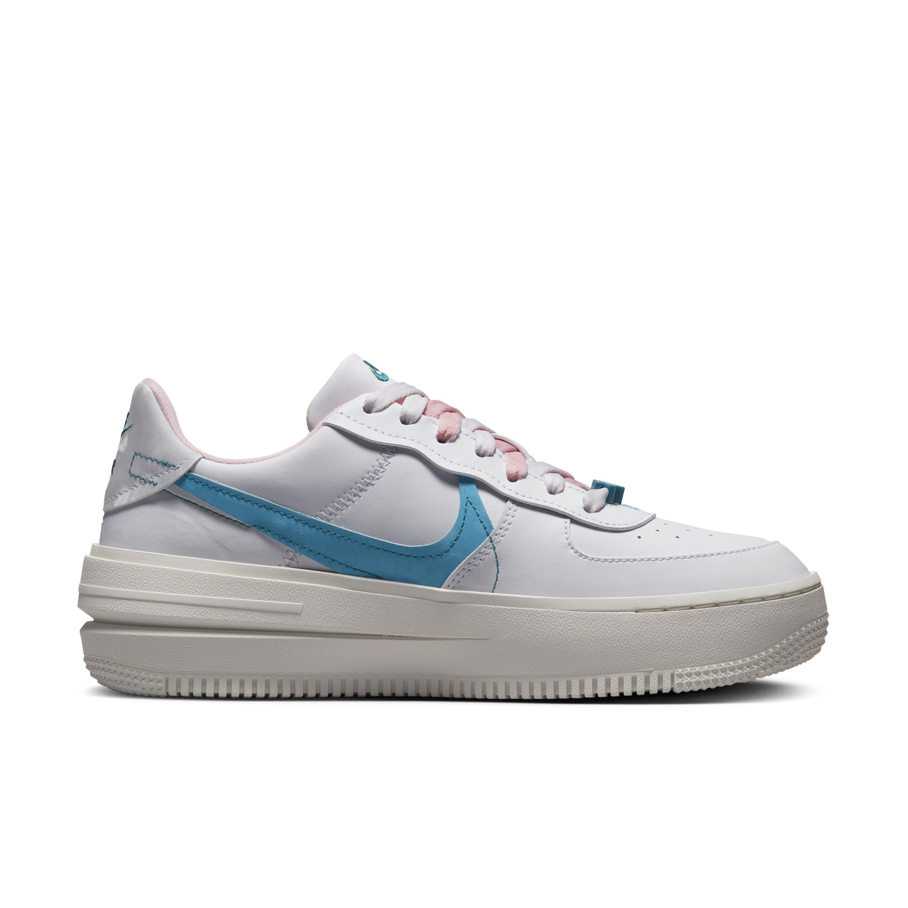 Nike Air Force 1 PLT.AF.ORM Sneakers in Sail White and Baltic Blue