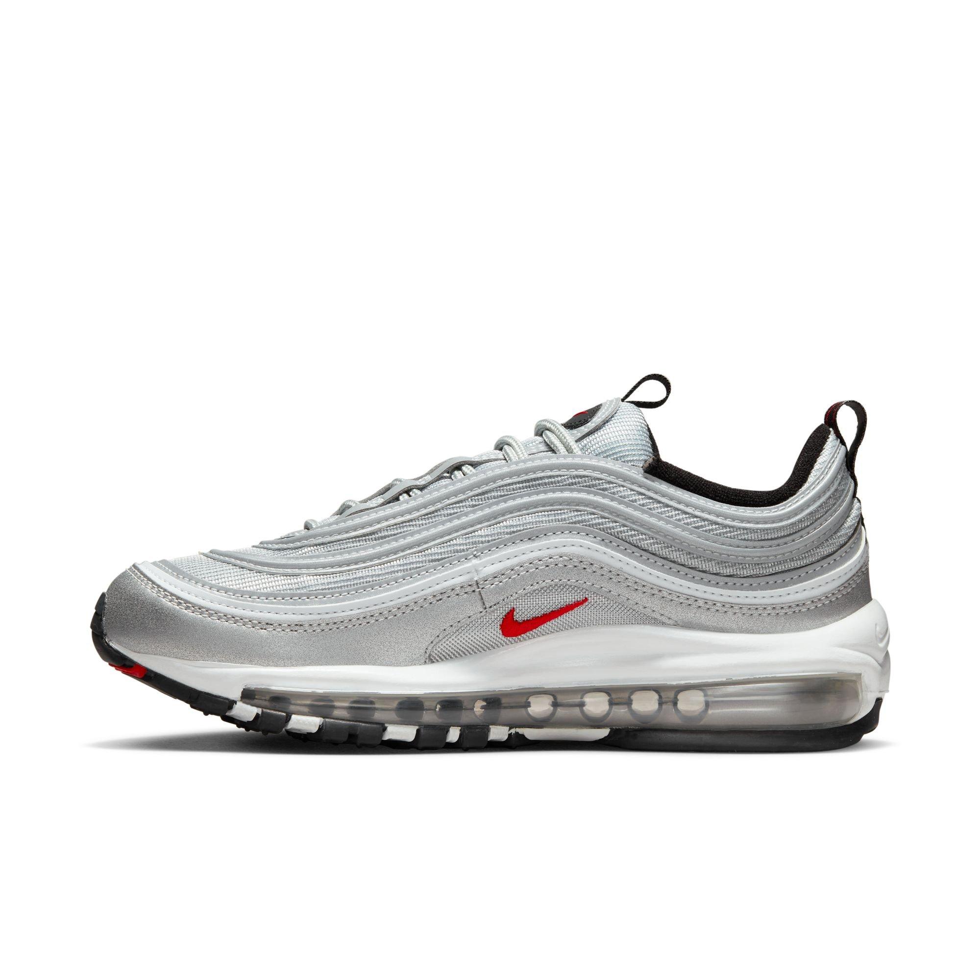 Air max 97 on sale black silver red