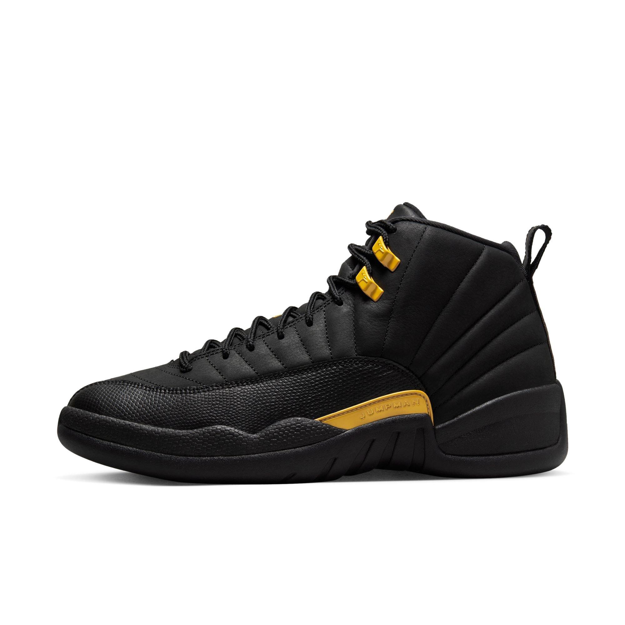 Jordan 12 Retro "Black/Taxi" Men's Shoe - BLACK/TAXI Thumbnail View 6