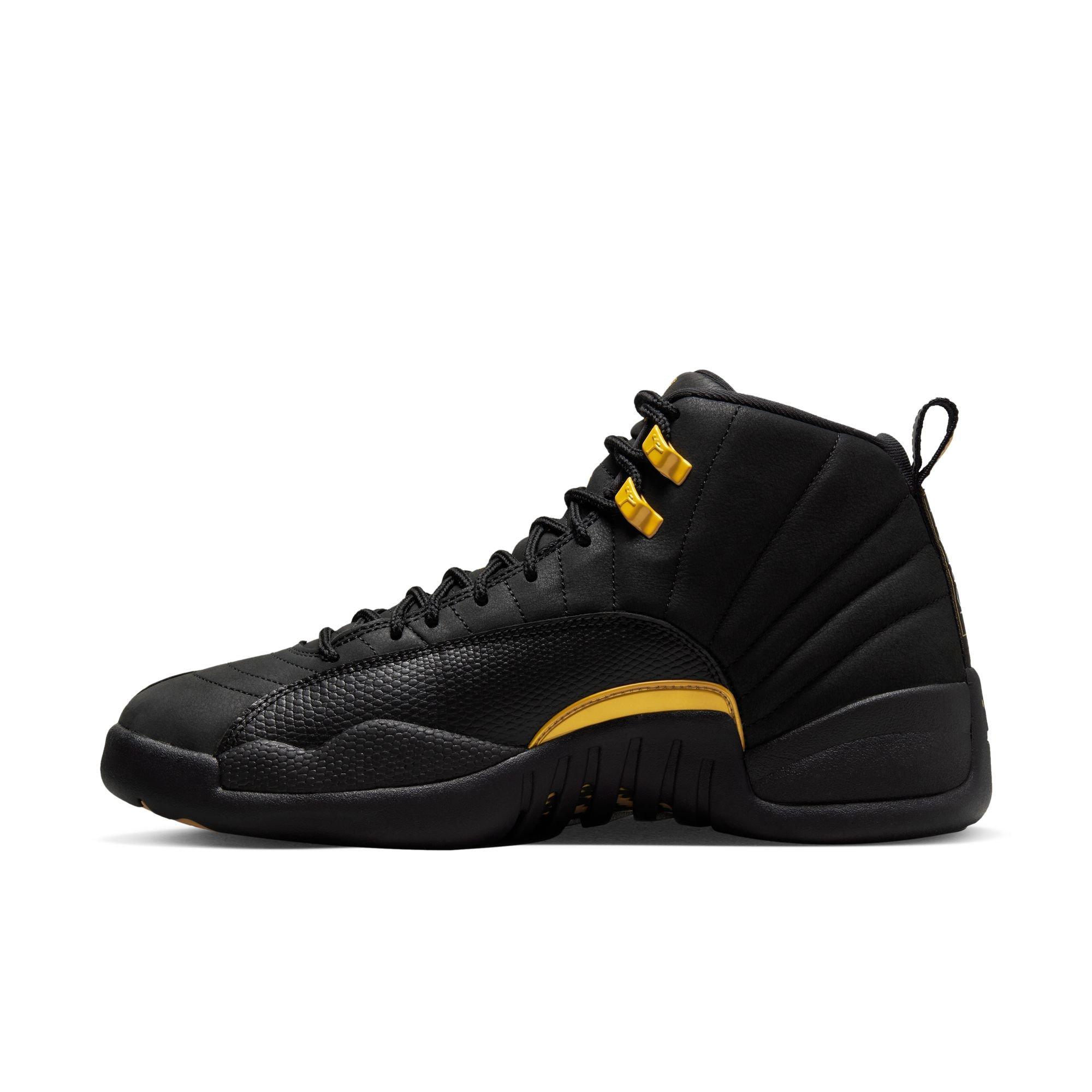 Jordan 12 Retro "Black/Taxi" Men's Shoe - BLACK/TAXI Thumbnail View 7