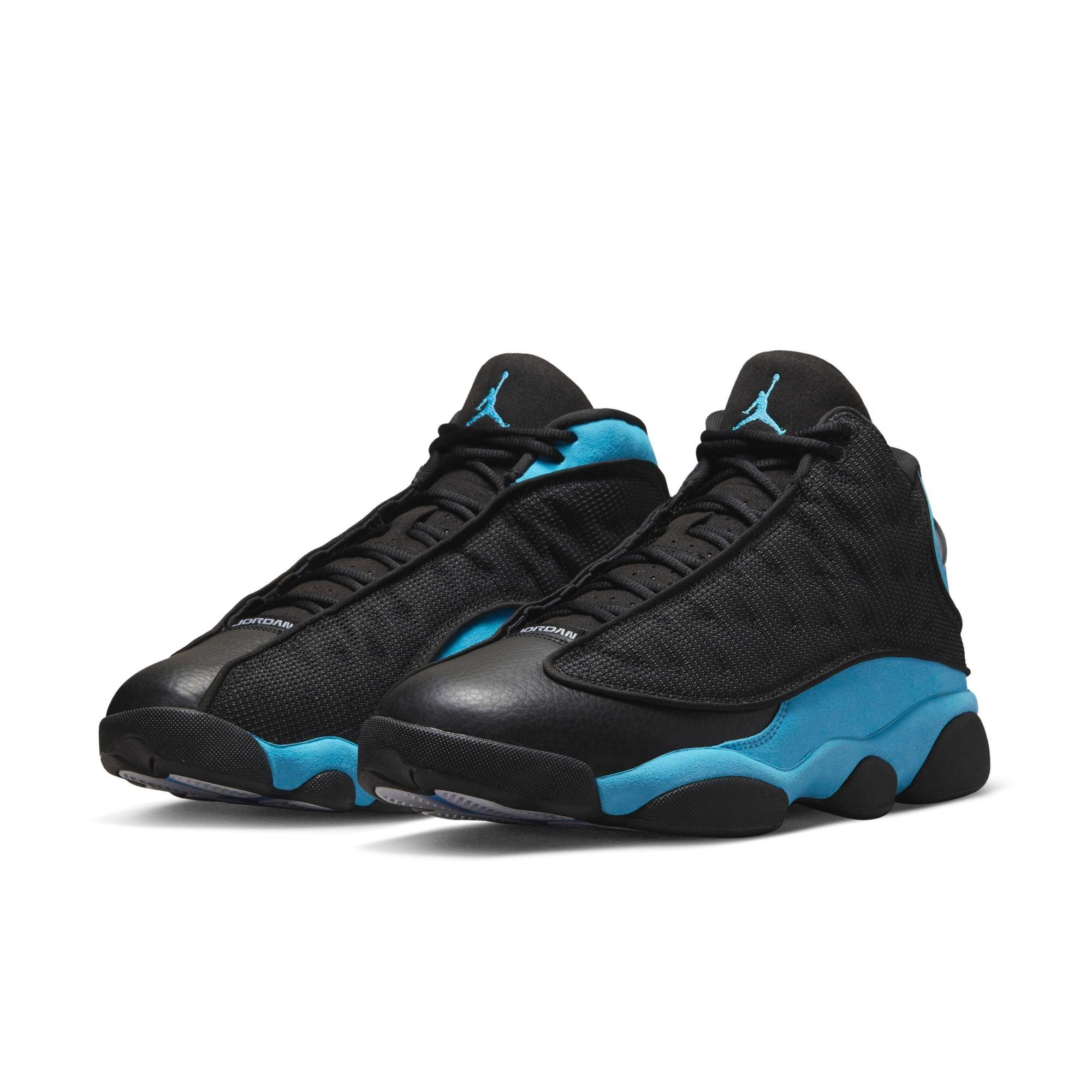 jordan retro 13 black and blue