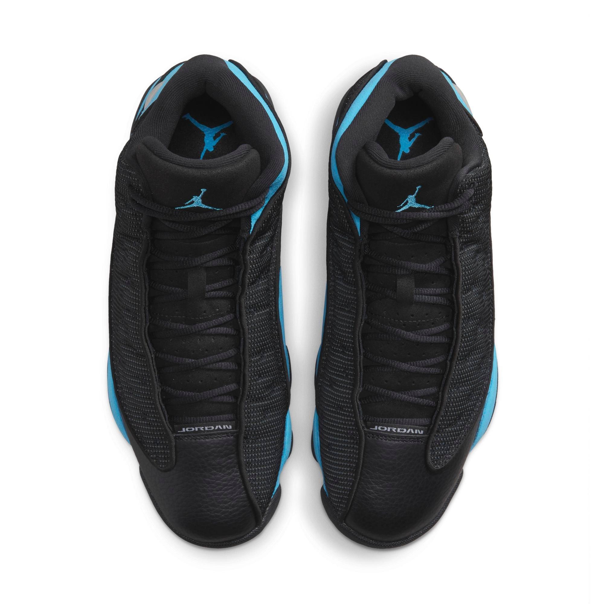 Jordan 13 Retro Black/University Blue/White Grade School Kids' Shoe -  Hibbett