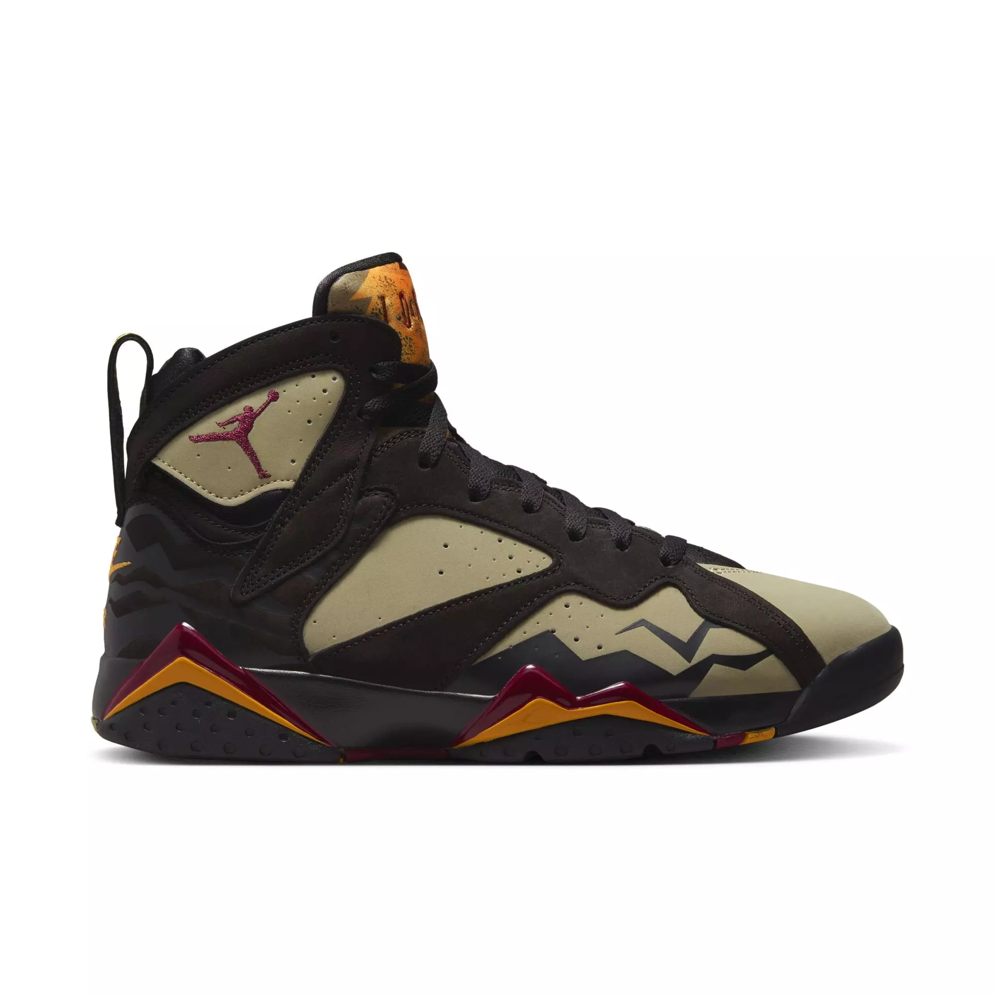 Jordan 7 Retro SE "Black/Neutral Olive" Men's Shoe - BLACK/RED