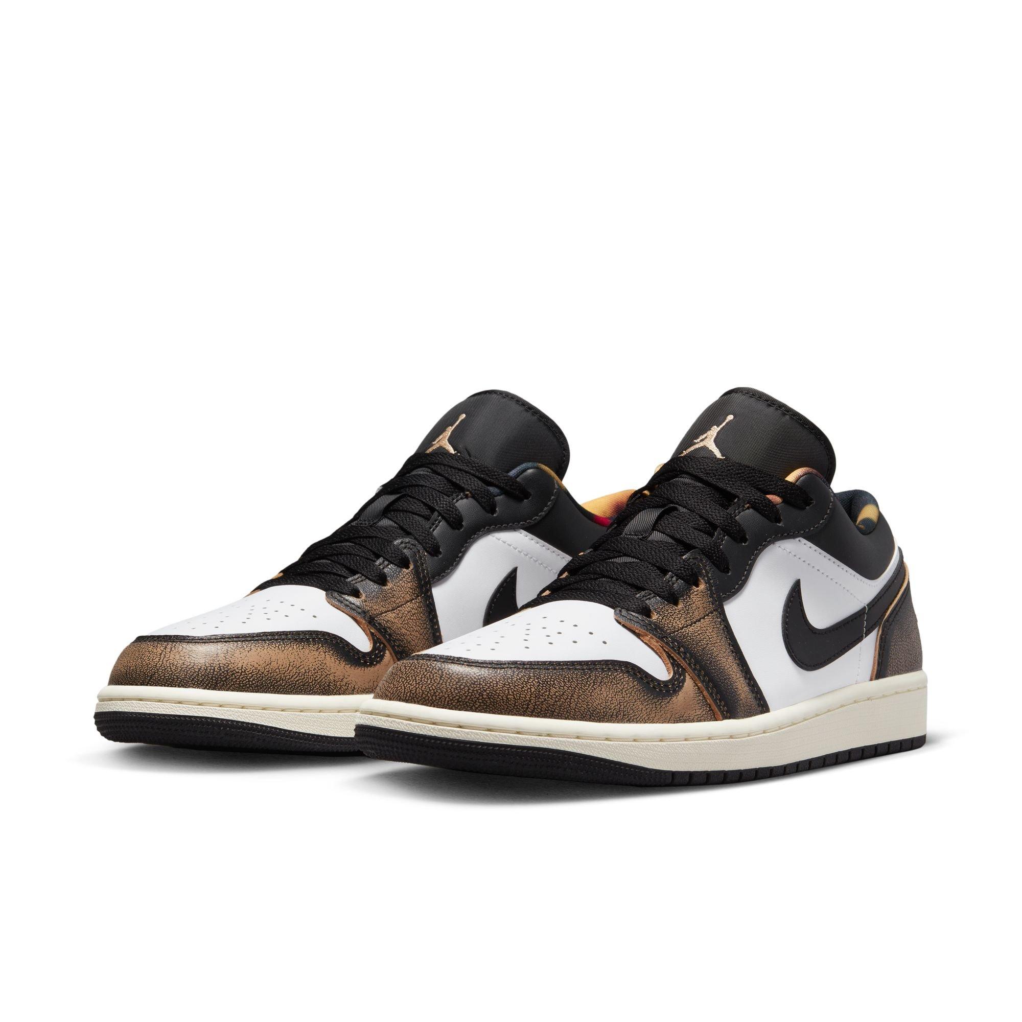 air jordan low black and white
