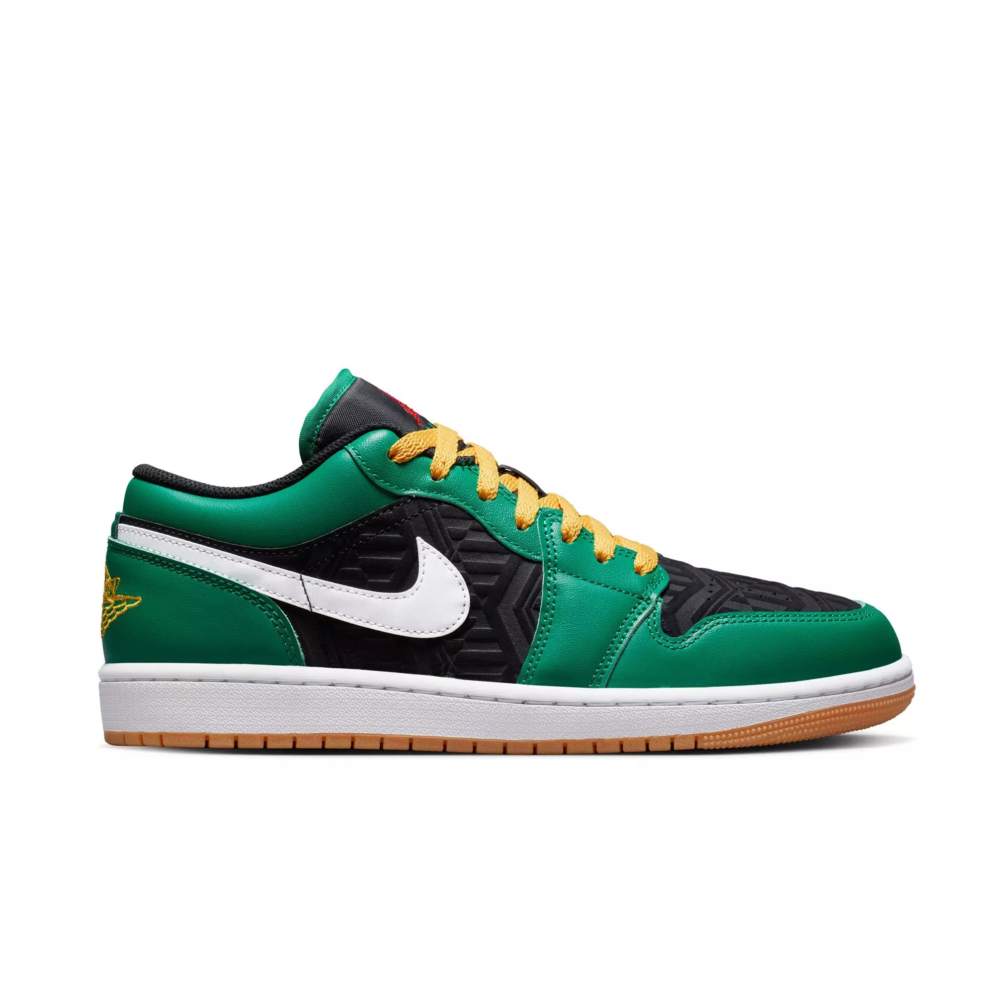Jordan 1 Low SE "Malachite/Fire Red/Black/Taxi" Men's Shoe - GREEN/BLACK
