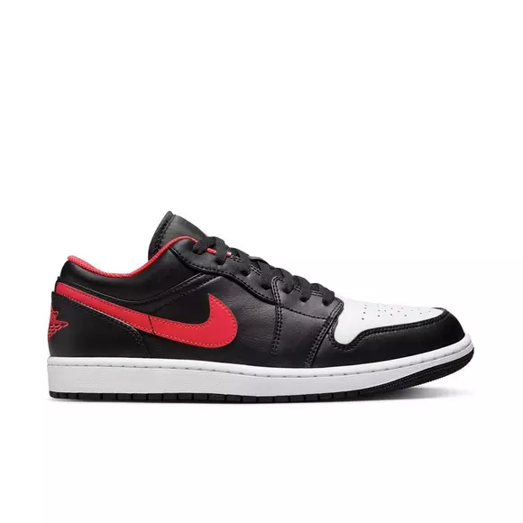 Jordan 1 Low "Black/Fire Red/White" Shoe Hibbett | City Gear