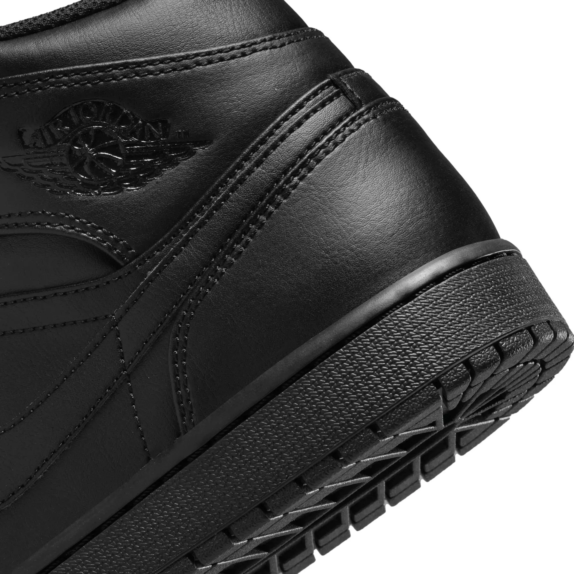 Jordan 1 Mid "Black/Black" Men's Shoe - BLACK