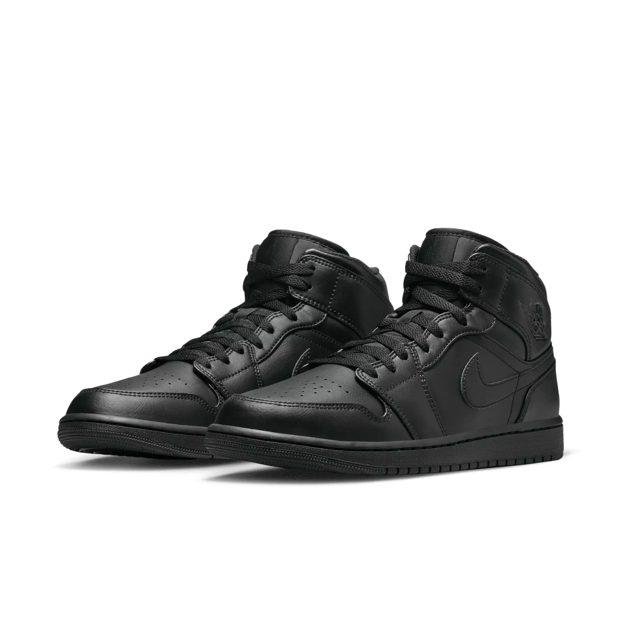 Jordan 1 Mid "Black/Black" Men's Shoe - BLACK
