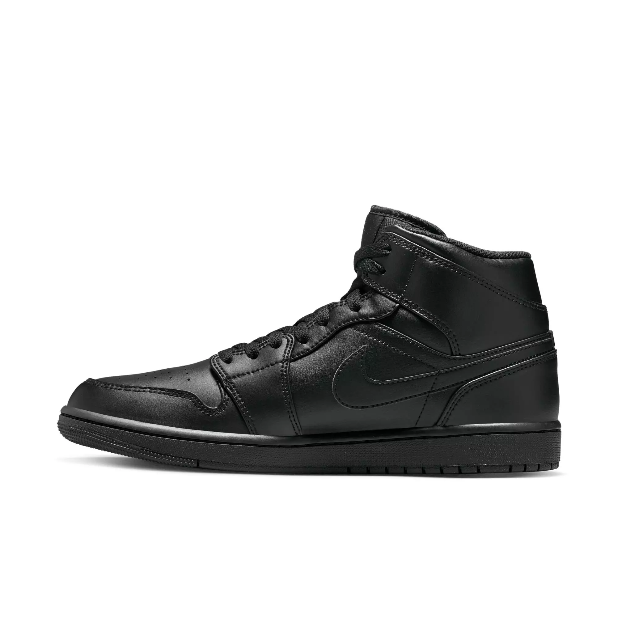 Jordan 1 Mid "Black/Black" Men's Shoe - BLACK