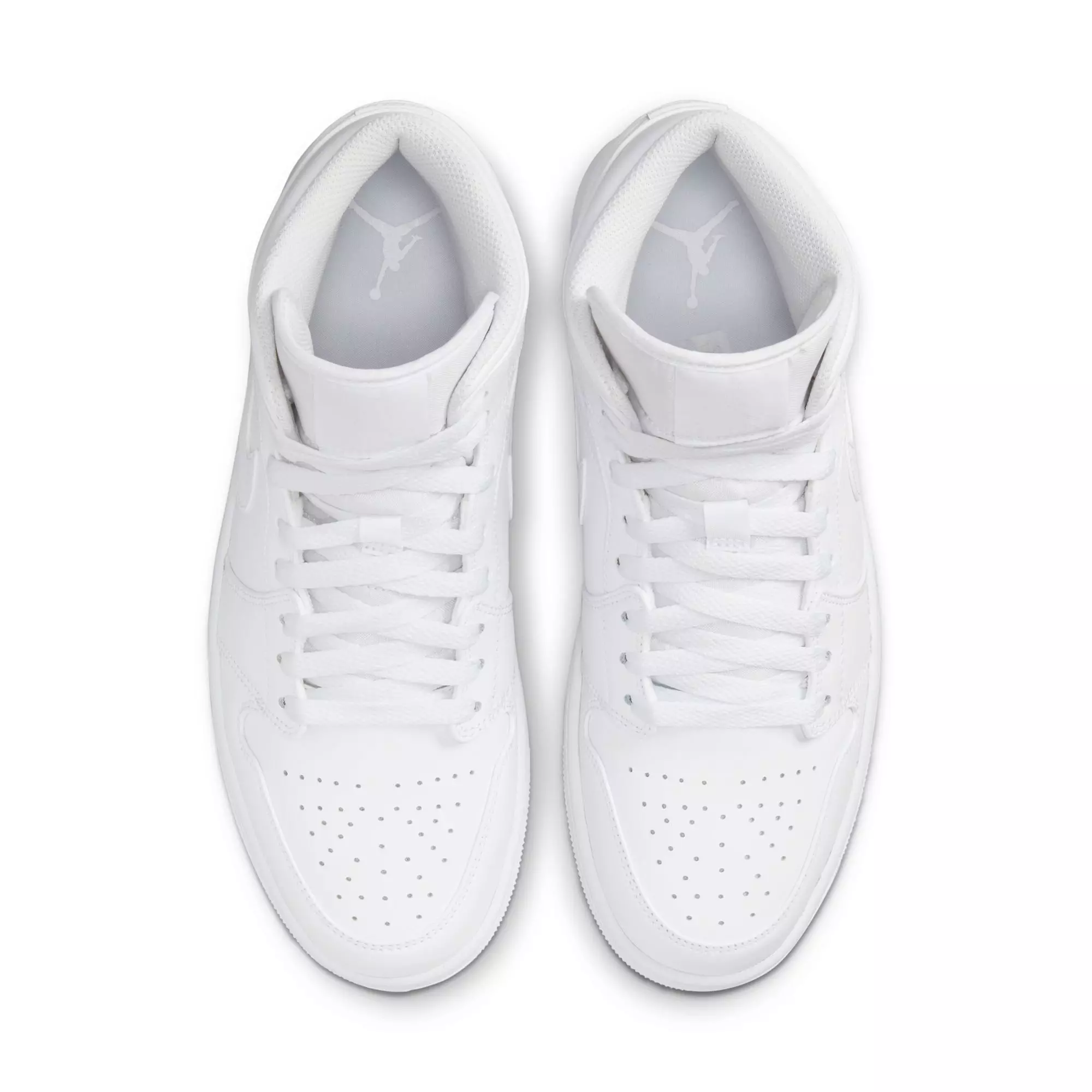 Jordan 1 Mid "White/White" Men's Shoe - WHITE