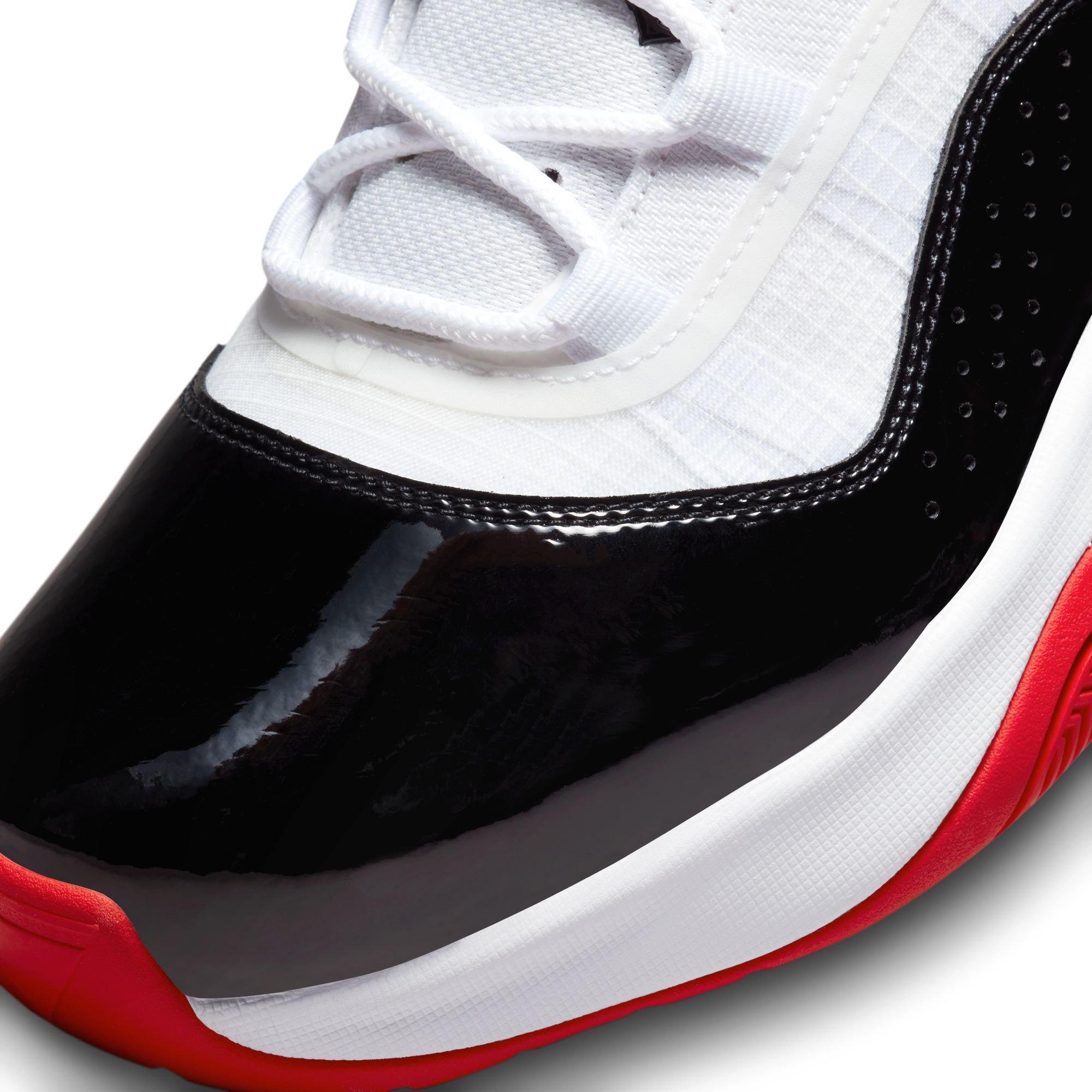 Jordan 11 Retro Low Black/Gym Red/White Men's Shoe - Hibbett