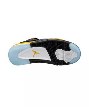 Nike Men's Air Jordan Dub Zero Black Taxi Shoes - Black / Yellow