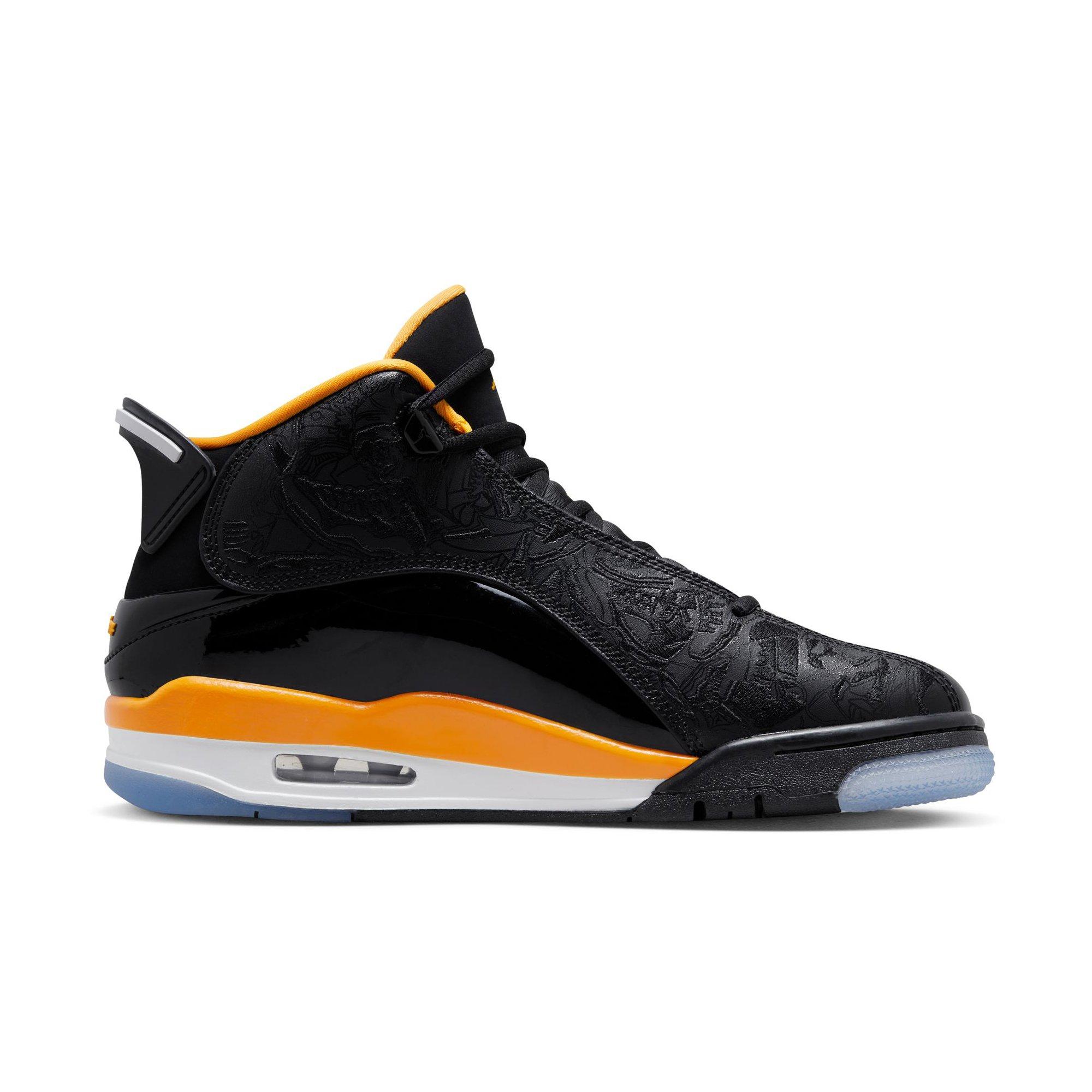 Black white yellow outlet jordans