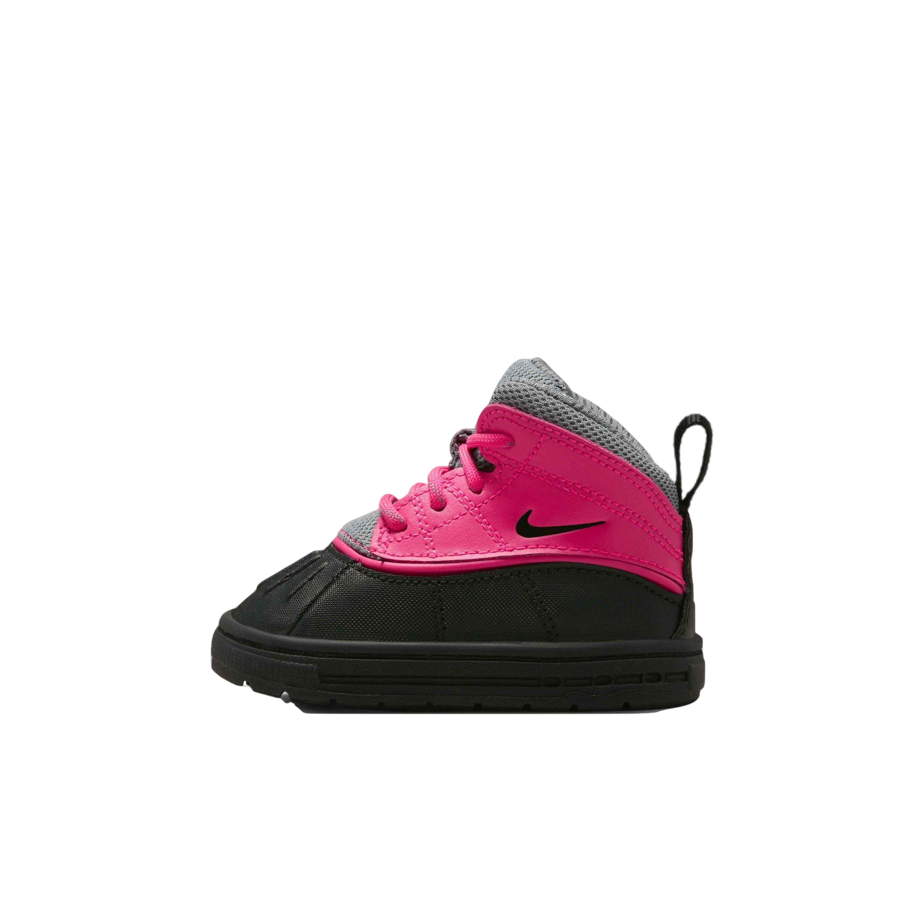Nike Woodside 2 High ACG "Pink Foil/Black/Cool Grey" Infant Girls' Boot - BLACK/PINK Thumbnail View 2