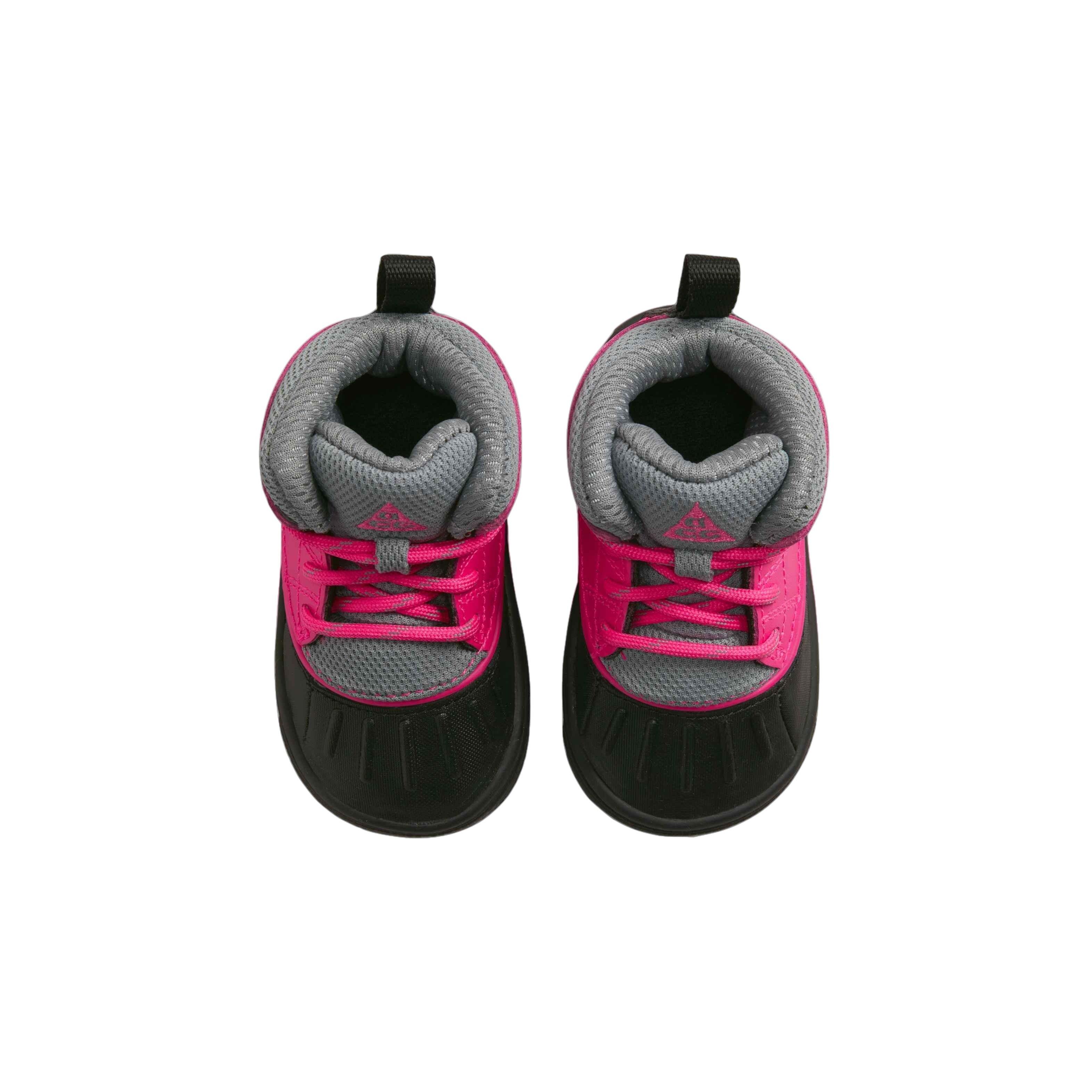 Nike Woodside 2 High ACG "Pink Foil/Black/Cool Grey" Infant Girls' Boot - BLACK/PINK Thumbnail View 4