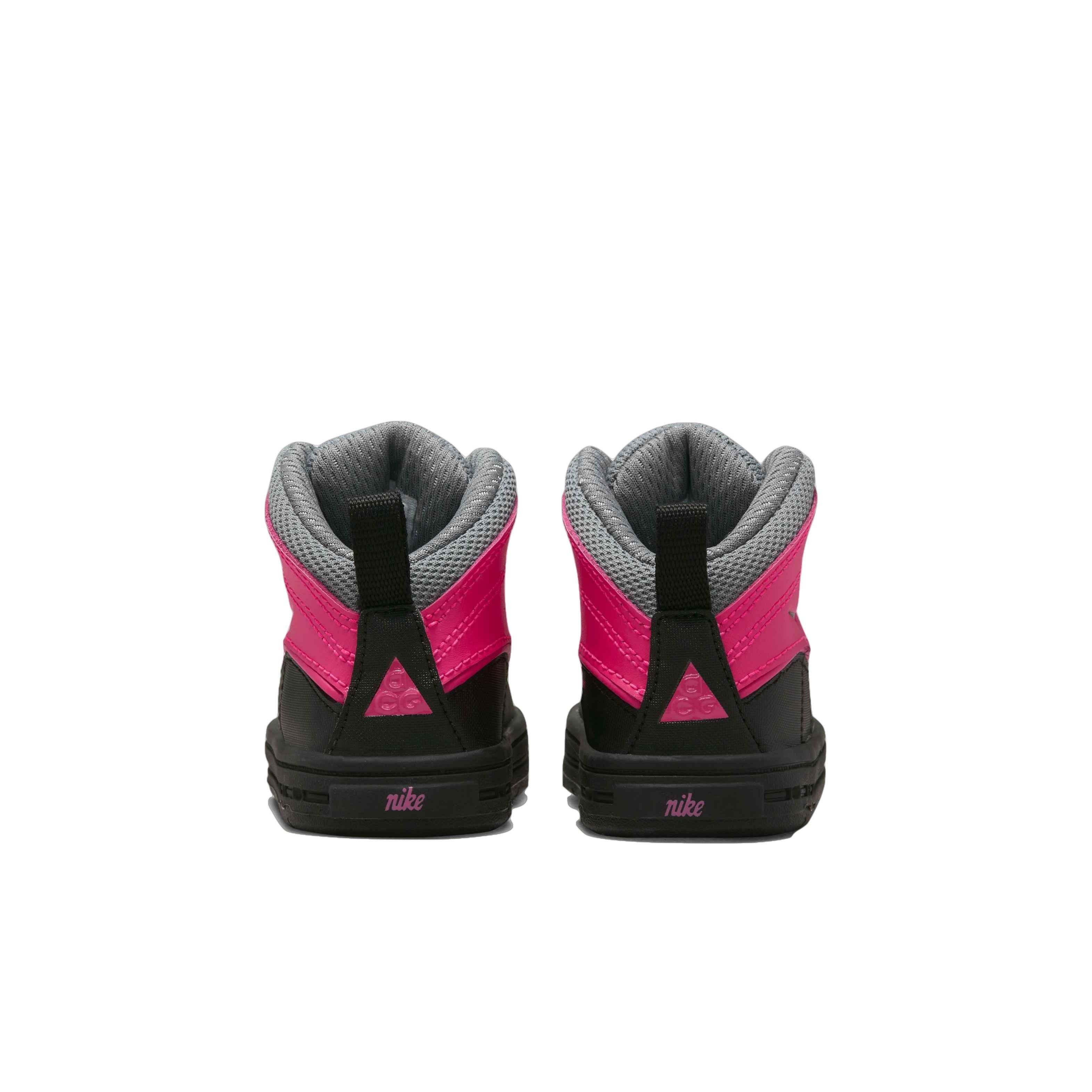 Nike Woodside 2 High ACG "Pink Foil/Black/Cool Grey" Infant Girls' Boot - BLACK/PINK Thumbnail View 5