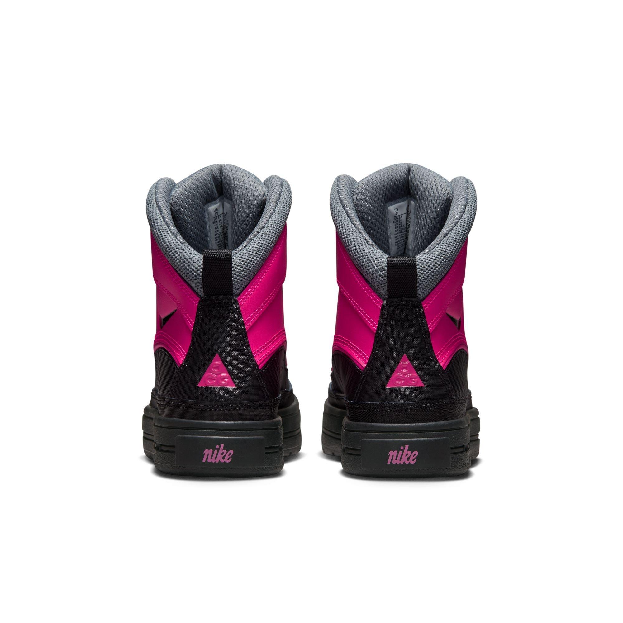 Nike Woodside 2 High ACG Grade School Girls' Pink Foil/Black/Cool Grey Boot