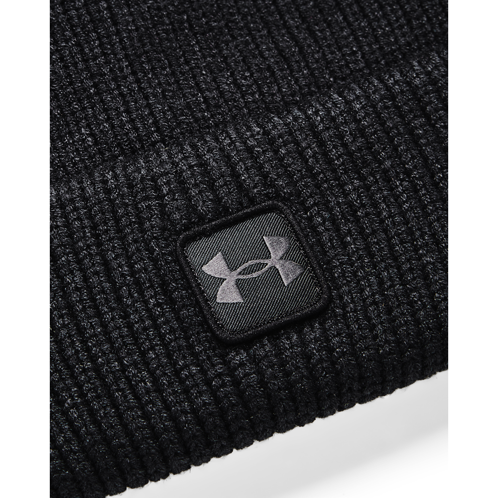 Under Armour Halftime Black Ribbed Beanie