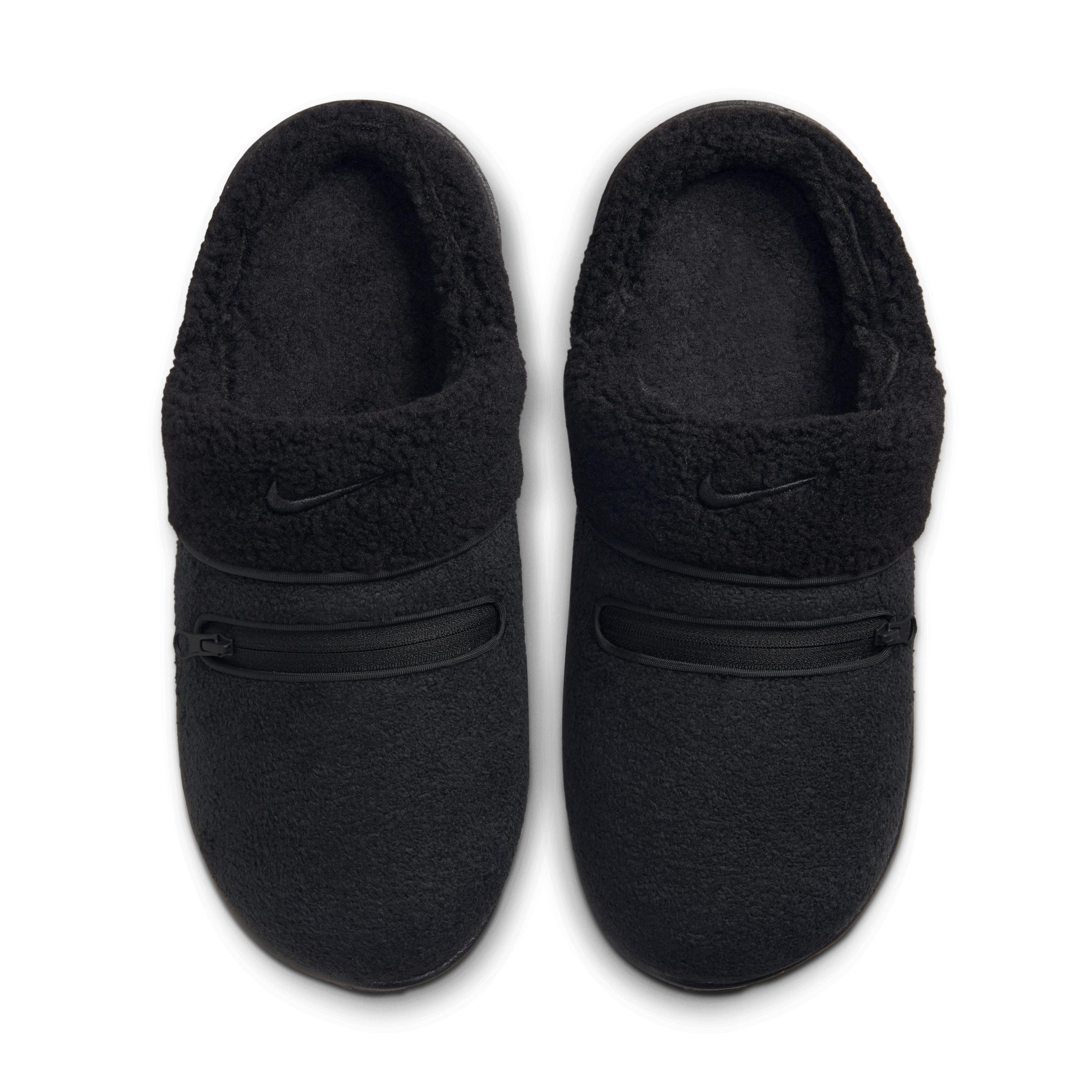 Nike Burrow SE "Black/Black/Dark Smoke Grey" Women's Slipper - BLACK/BLACK/DK GREY Thumbnail View 3