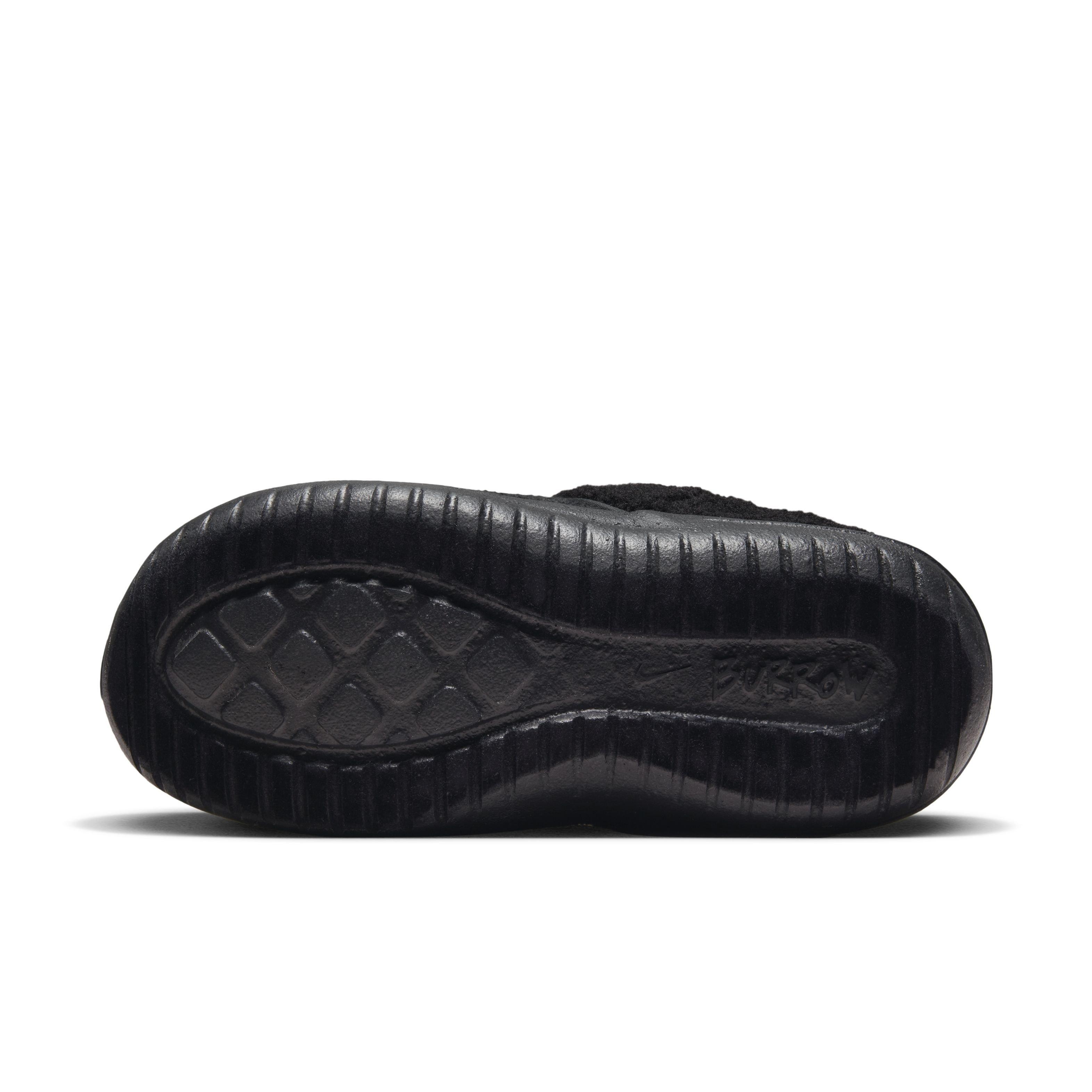 Nike Burrow SE "Black/Black/Dark Smoke Grey" Women's Slipper - BLACK/BLACK/DK GREY Thumbnail View 4