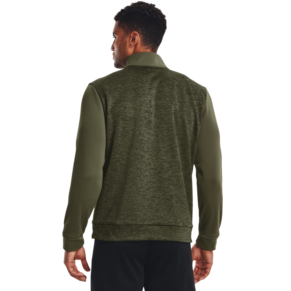 Under Armour Men's Fleece Twist 1/4-Zip Pullover-Green - GREEN Thumbnail View 2