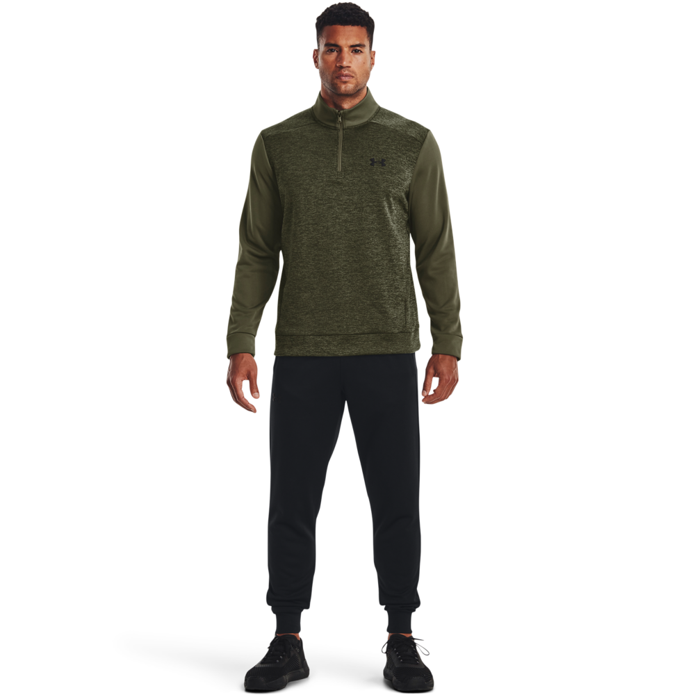 Under Armour Men's Fleece Twist 1/4-Zip Pullover-Green - GREEN Thumbnail View 4