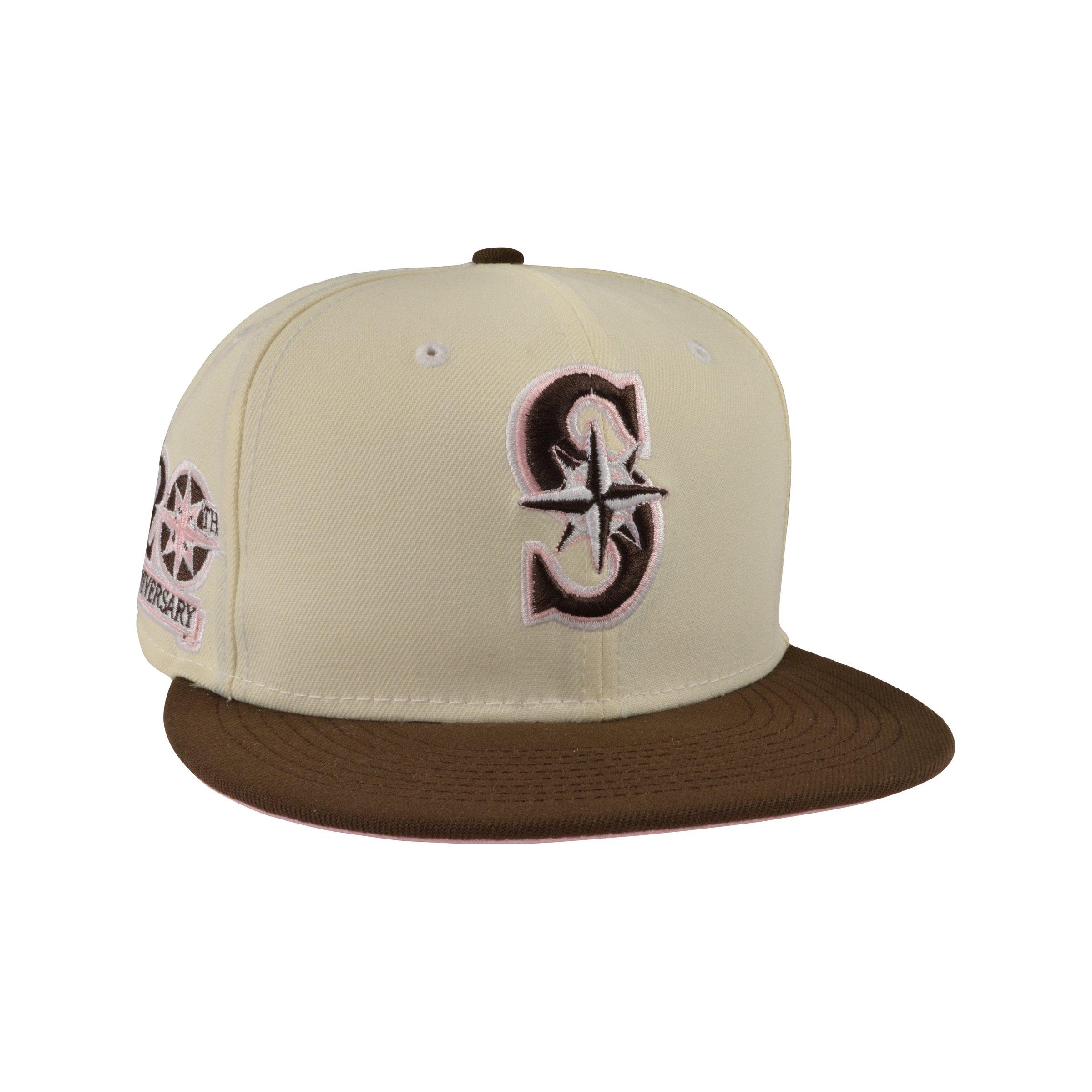 New Era - MLB White fitted Cap - Seattle Mariners Cookie 59FIFTY Cream Fitted @ Fitted World By Hatstore