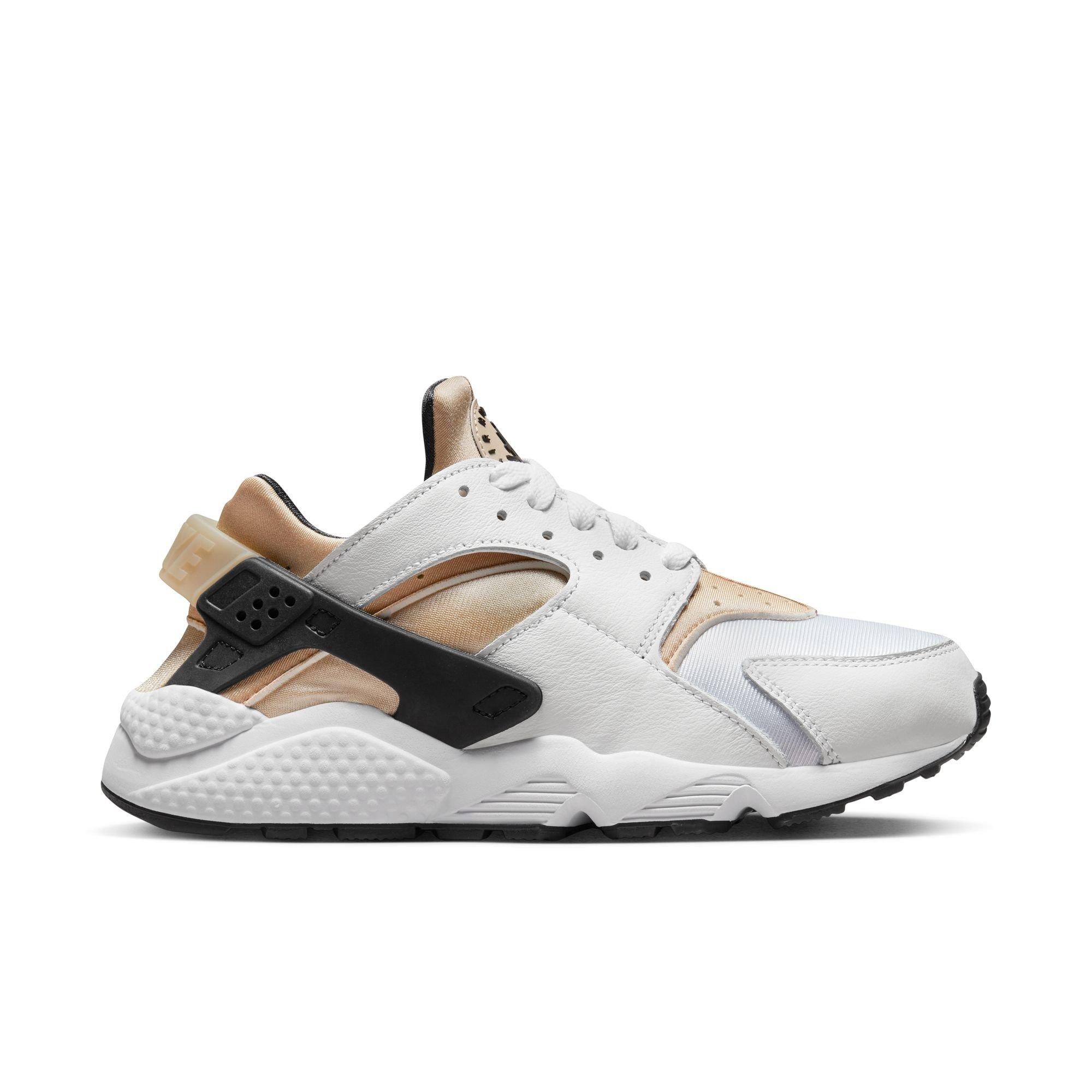 Nike air huarache run 2025 tan/grey/blue women's casual shoes