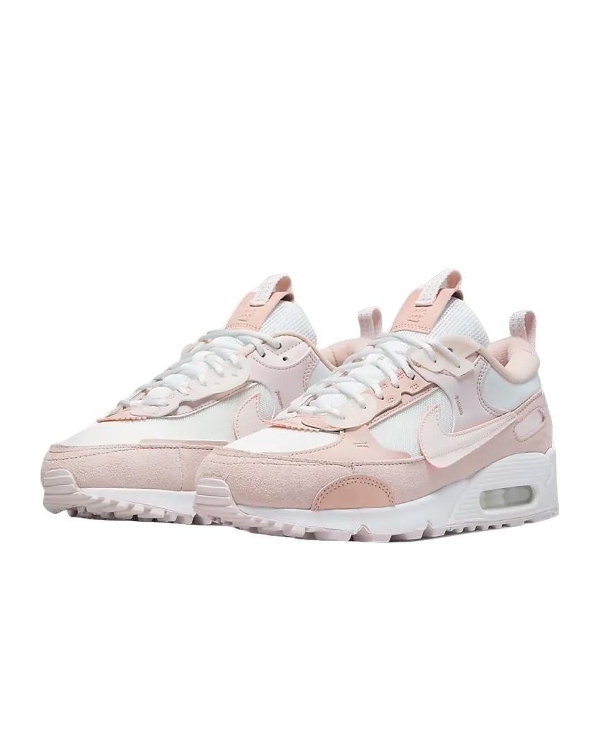 Nike Air Max 90 sneakers in barely rose, summit white and pink oxford