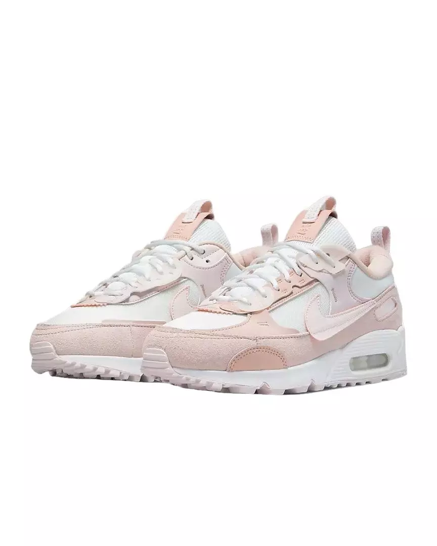 Nike Air Max 90 Futura "Summit White/Barely Rose/Pink Oxford/Light Soft Pink" Women's Shoe - WHITE/ROSE/PINK/LT PINK