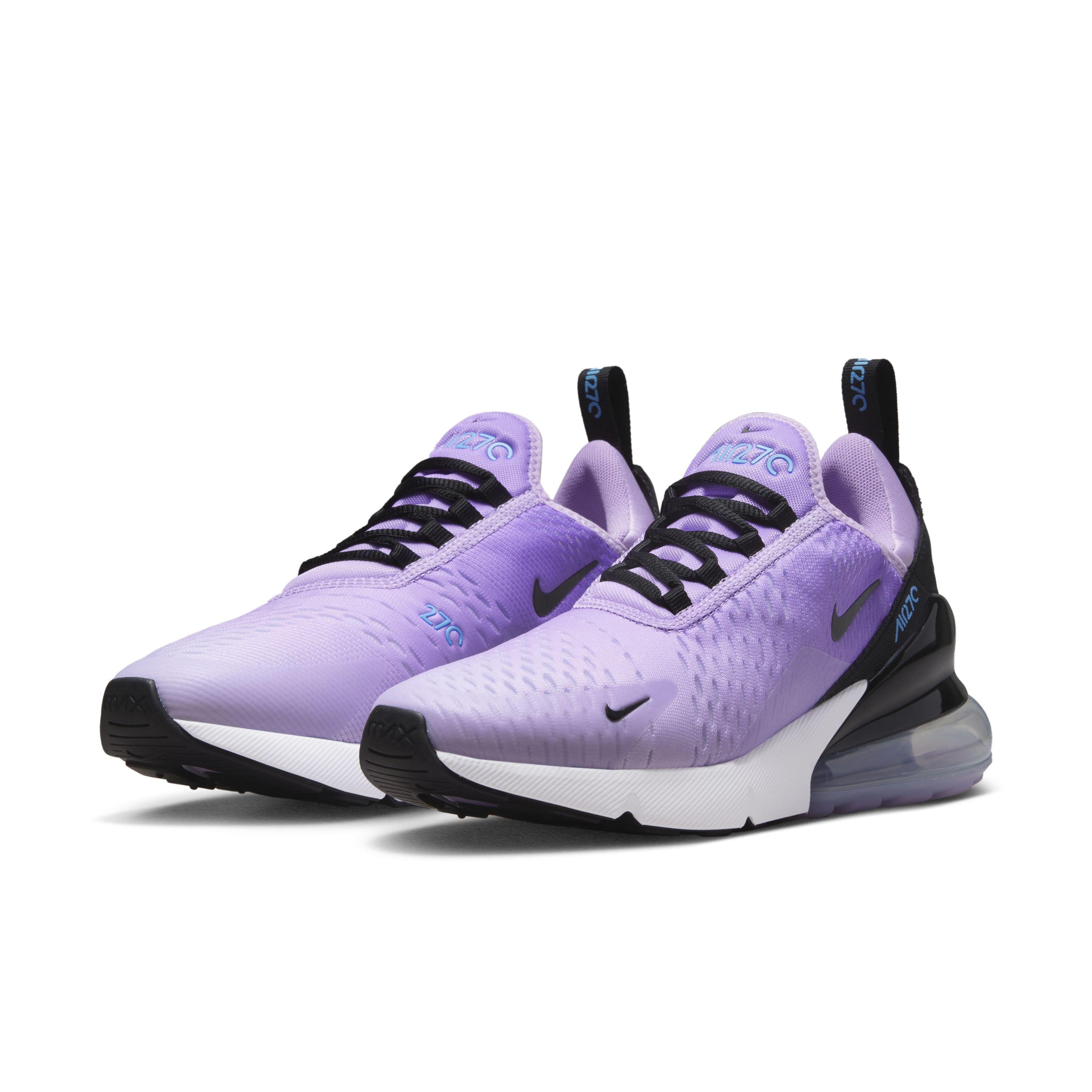 nike air max 270 black and purple and blue