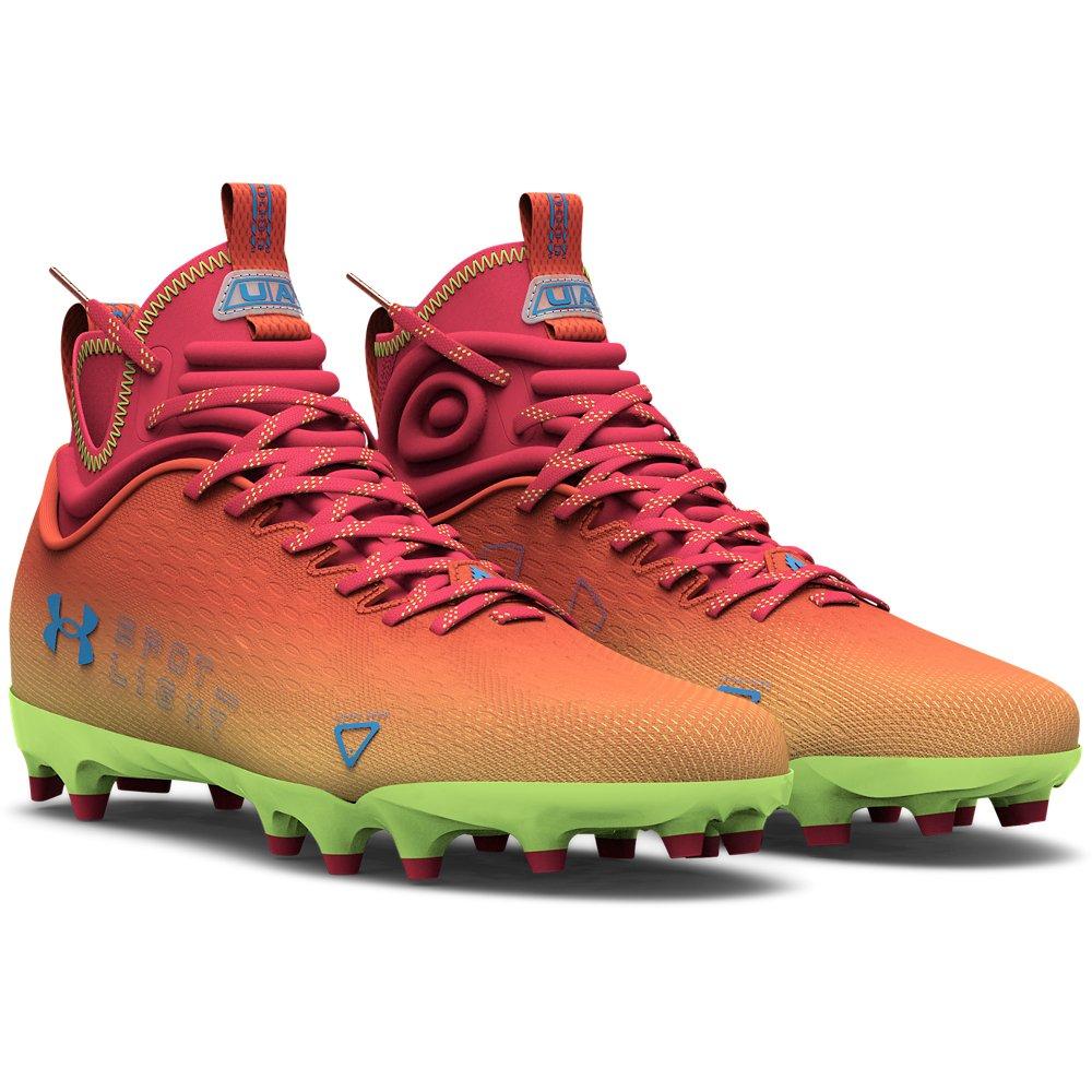 Under Armour Ua Highlight Lux Mc Black/orange Football Cleats 11.5