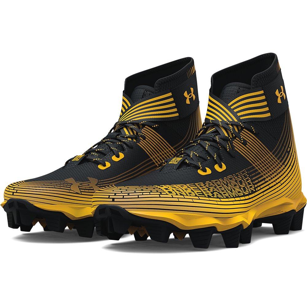 Men's Under Armour Black/Gold All-Star Game Deception Mid DiamondTips Baseball  Cleats