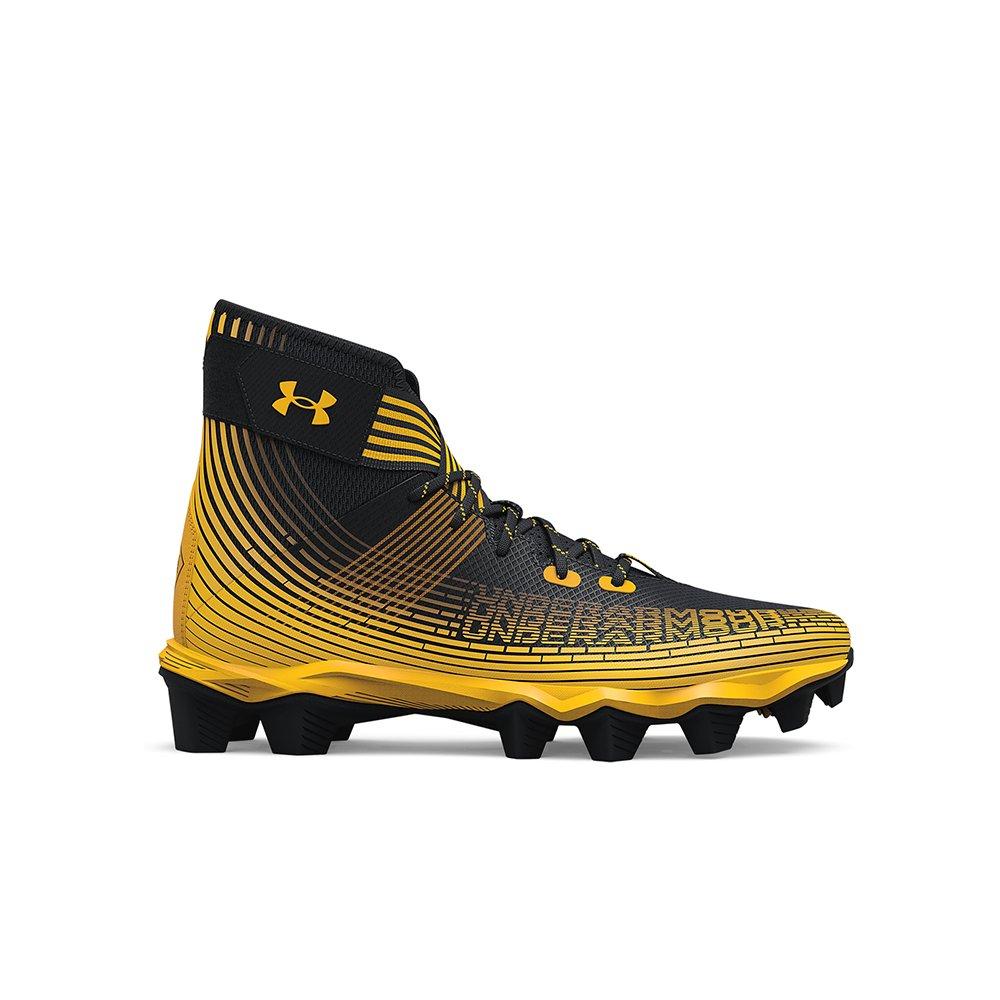 Black and gold cheap high top football cleats