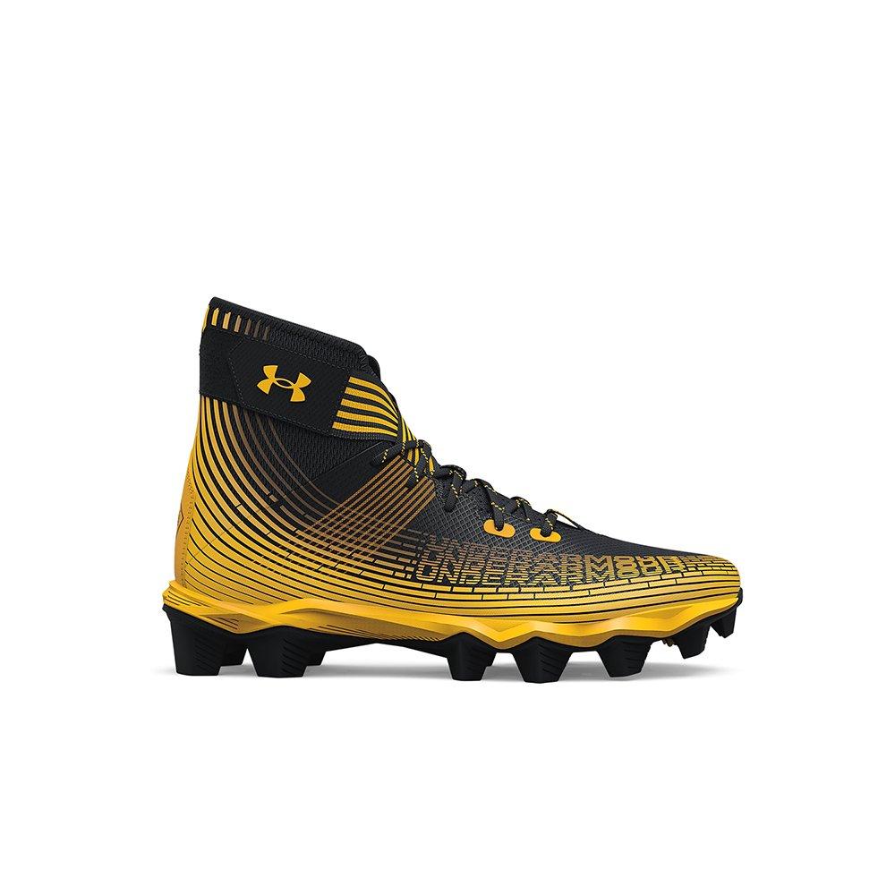 Under armour football cleats black and shop gold