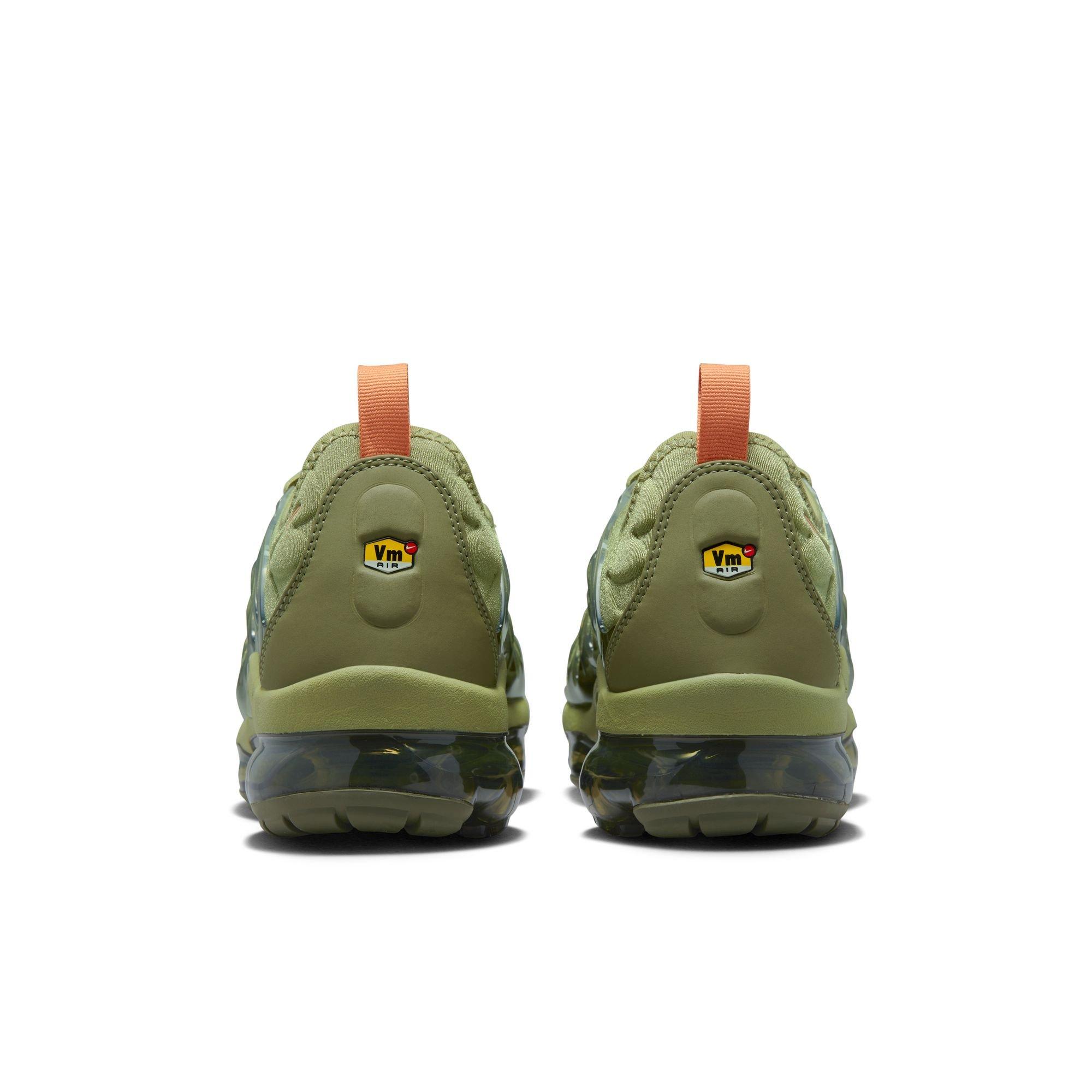 Sobriqueta letra Whitney Nike Air VaporMax Plus "Alligator/Orange Trance/Medium Olive" Women's  Running Shoe