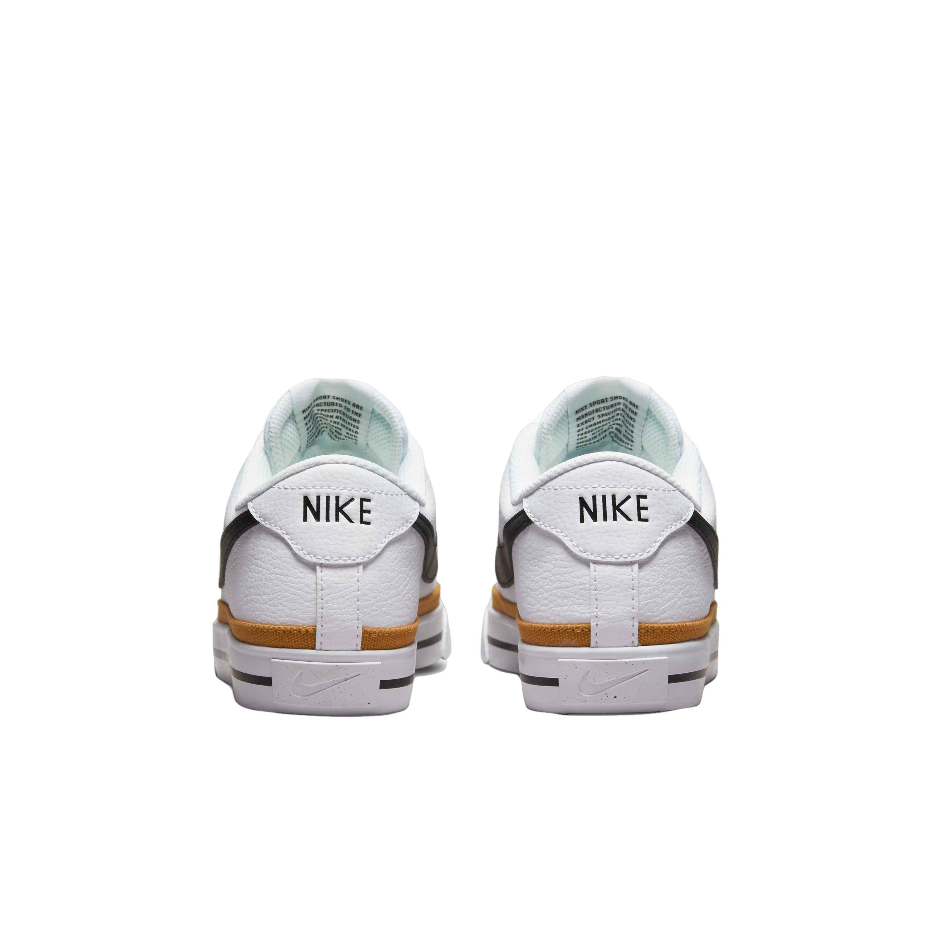 Nike Court Legacy Next Nature "White/Black/Desert Ochre/Team Orange" Women's Shoe - WHITE/BLACK/OCHRE/ORANGE Thumbnail View 4