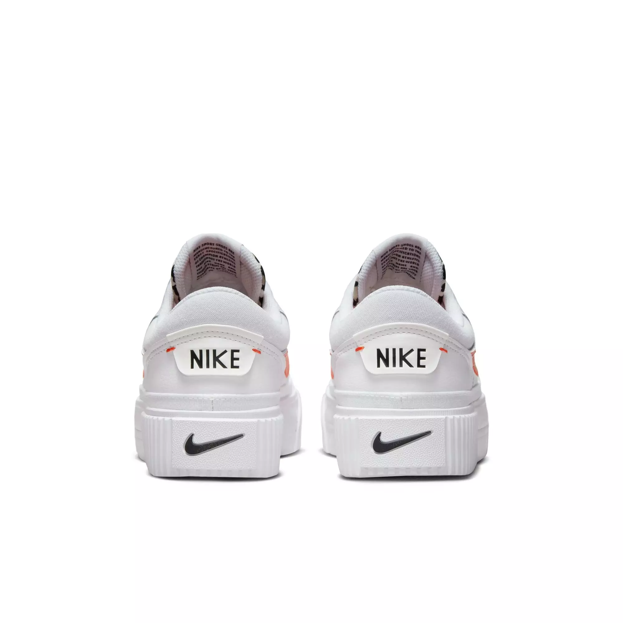 Nike Court Legacy Lift "White/Team Orange" Women's Shoe - WHITE/ORANGE