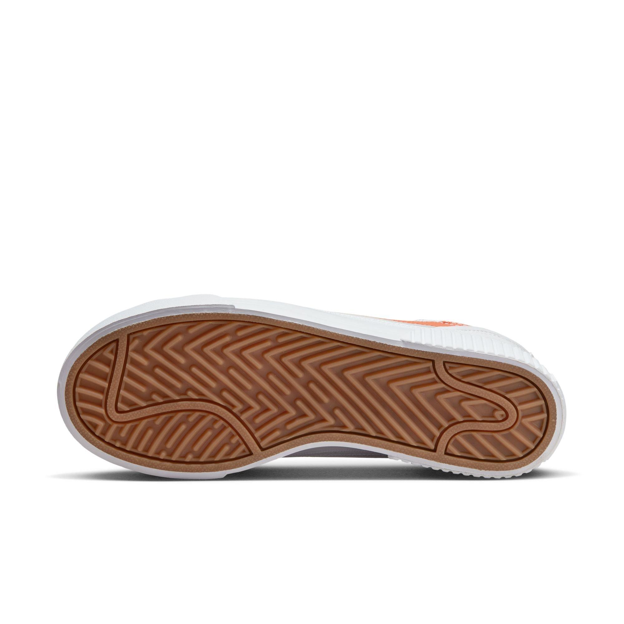 Nike Court Legacy Lift "White/Team Orange" Women's Shoe - WHITE/ORANGE Thumbnail View 10