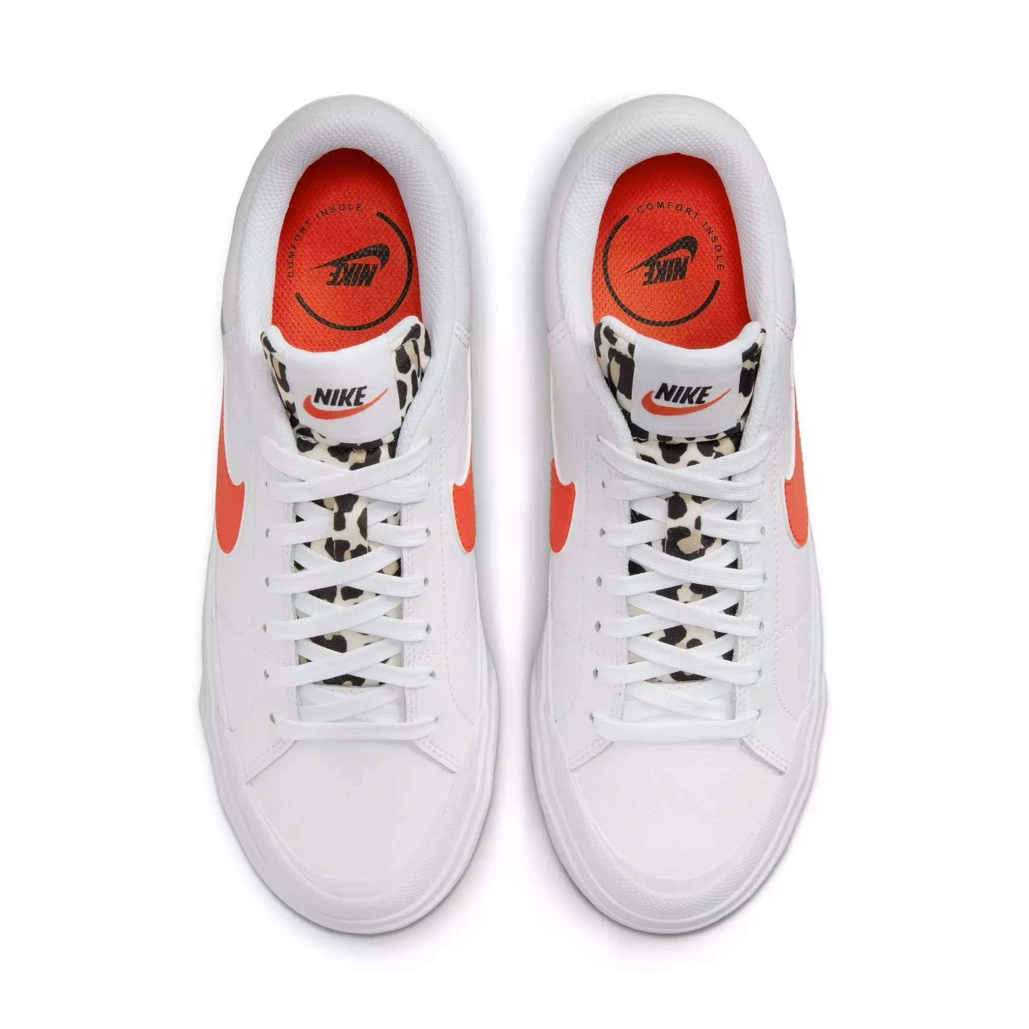 Nike Court Legacy Lift "White/Team Orange" Women's Shoe - WHITE/ORANGE