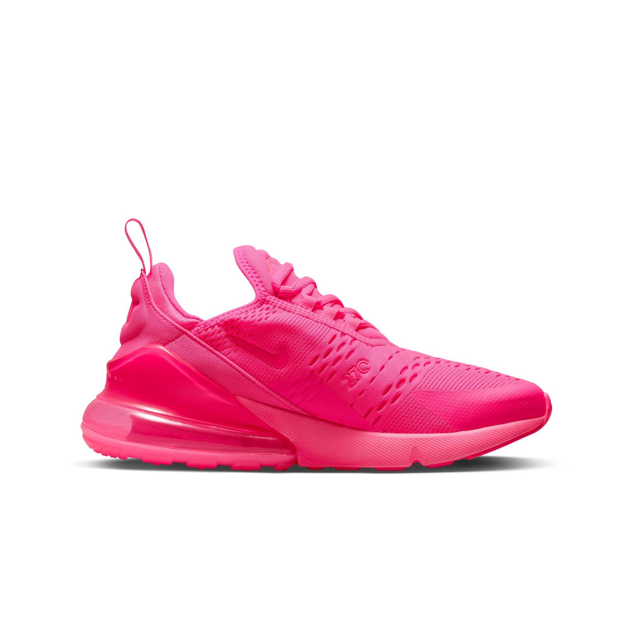 Hot pink and sale grey nike shoes