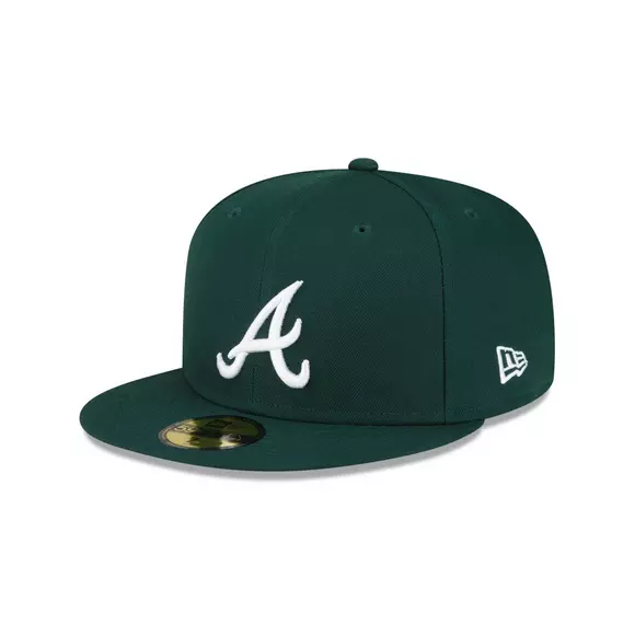 New Era Atlanta Braves Dark Green Basic 59FIFTY Fitted Hat - Hibbett