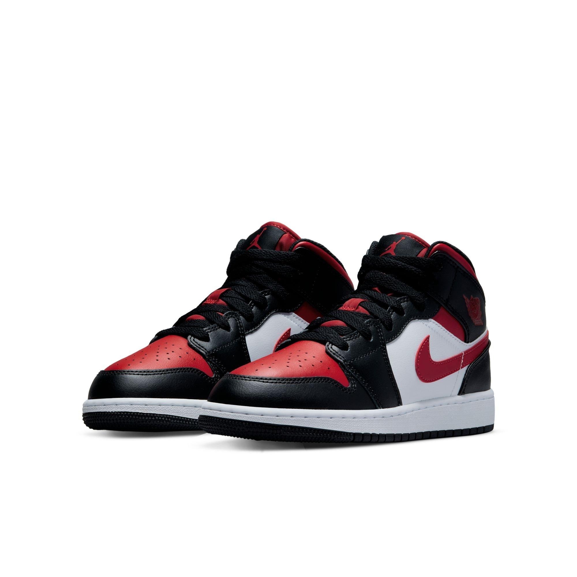 Black and red kids jordans online