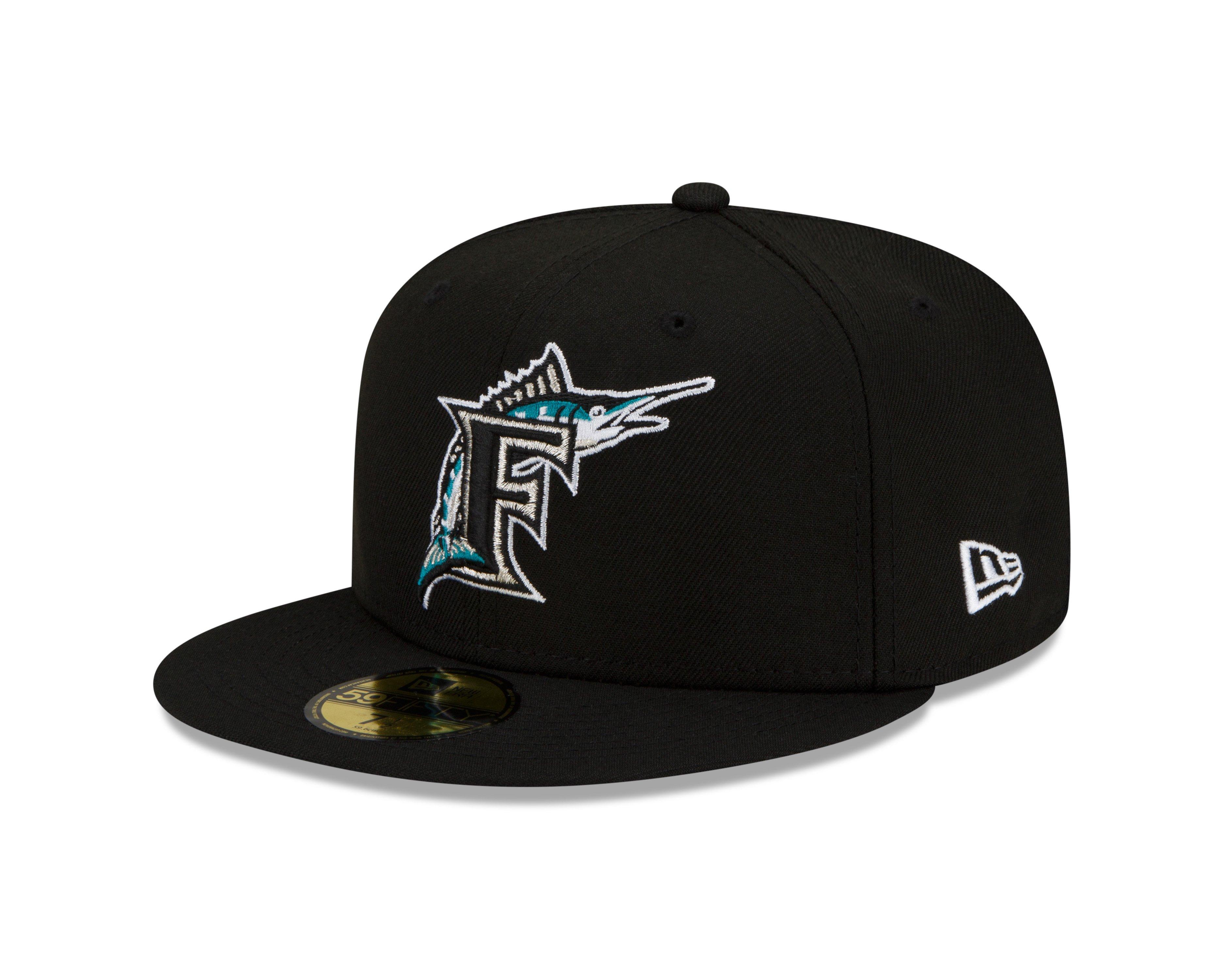 Miami Marlins New Era City Side Patch 59FIFTY Fitted Hat 7 7/8